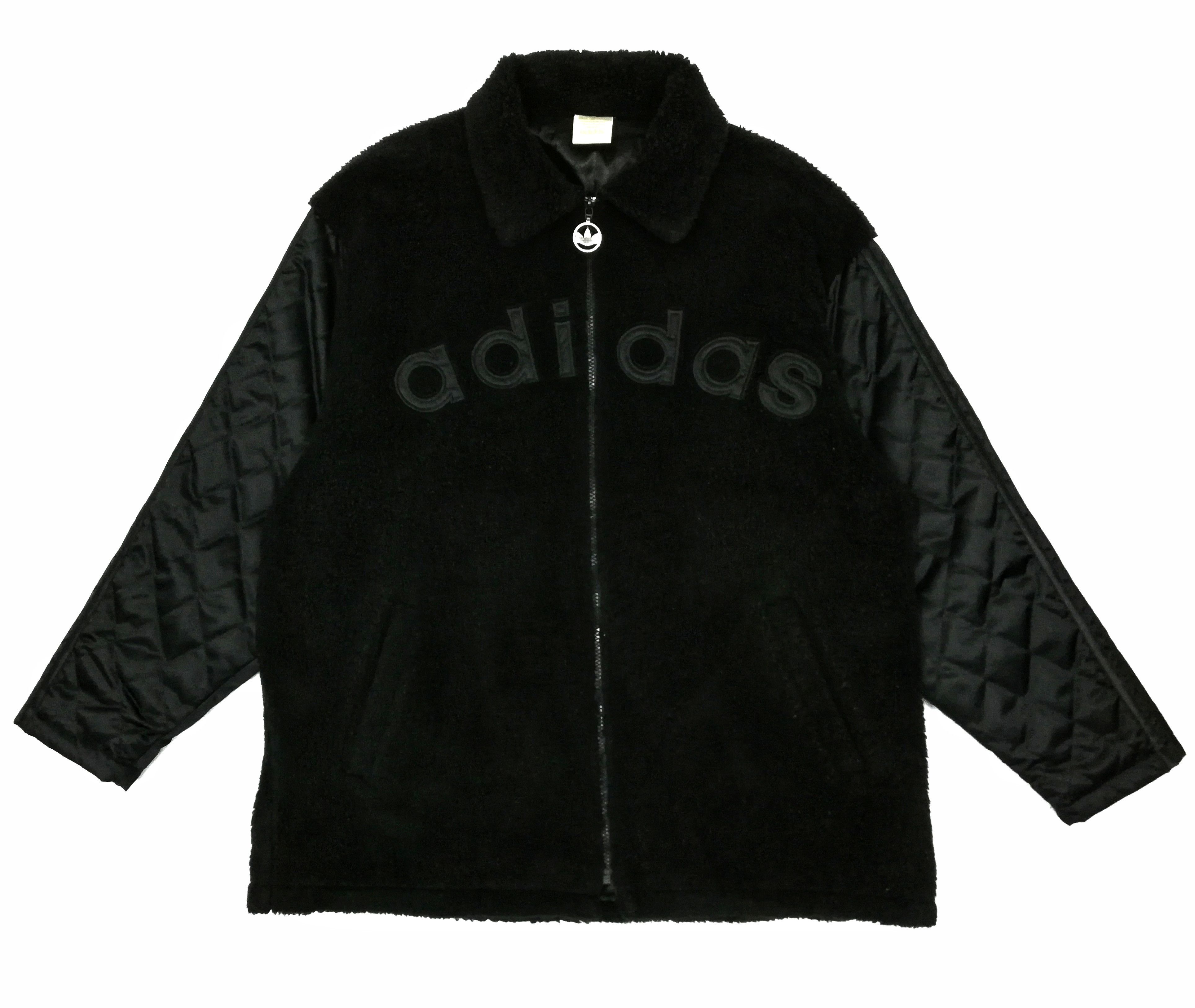Adidas 🔥Adidas Big Logo Spell Out Fleece Jacket Made In Japan🔥 Size US M / EU 48-50 / 2 - 1 Thumbnail