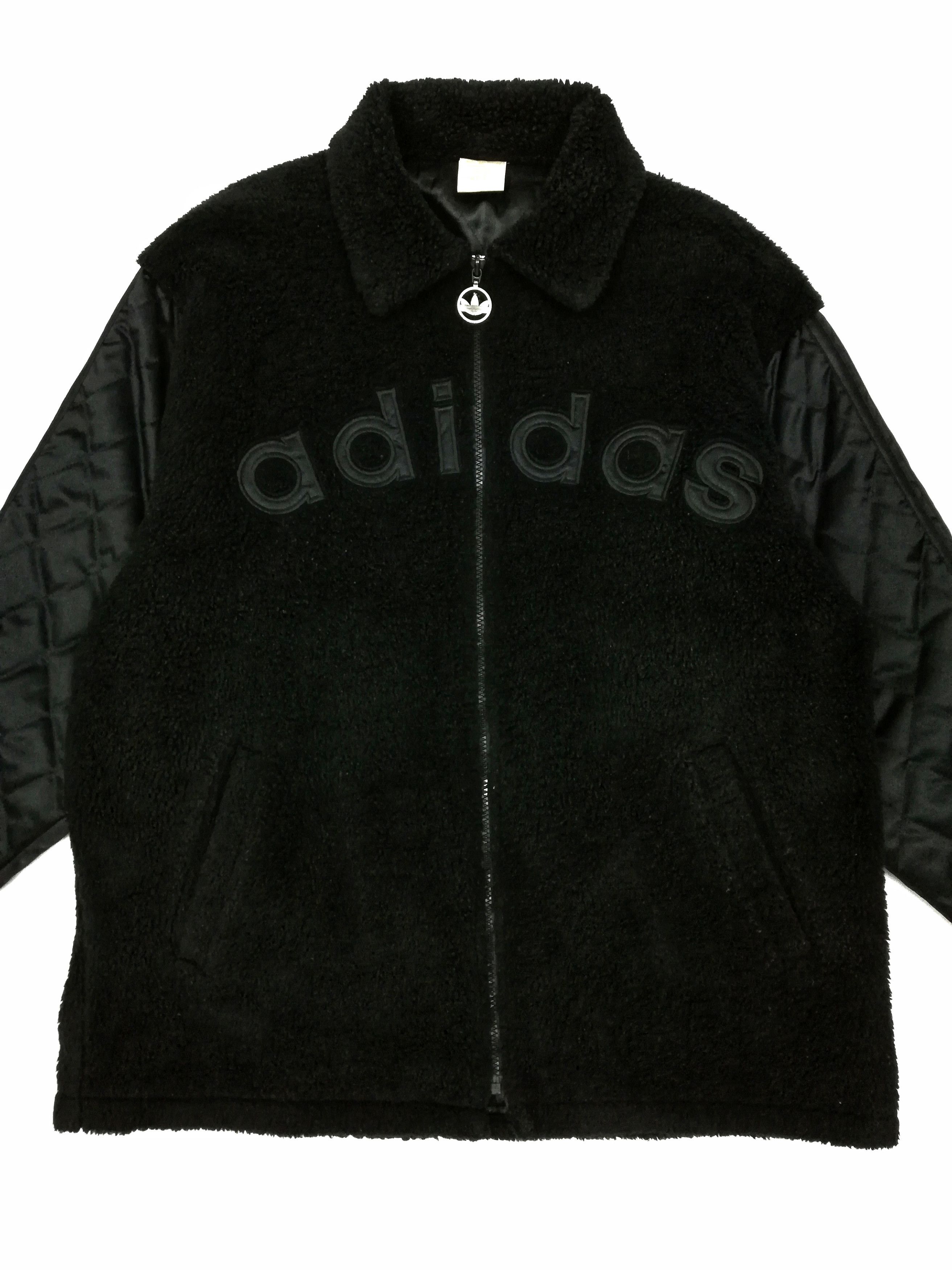 Adidas 🔥Adidas Big Logo Spell Out Fleece Jacket Made In Japan🔥 Size US M / EU 48-50 / 2 - 2 Thumbnail