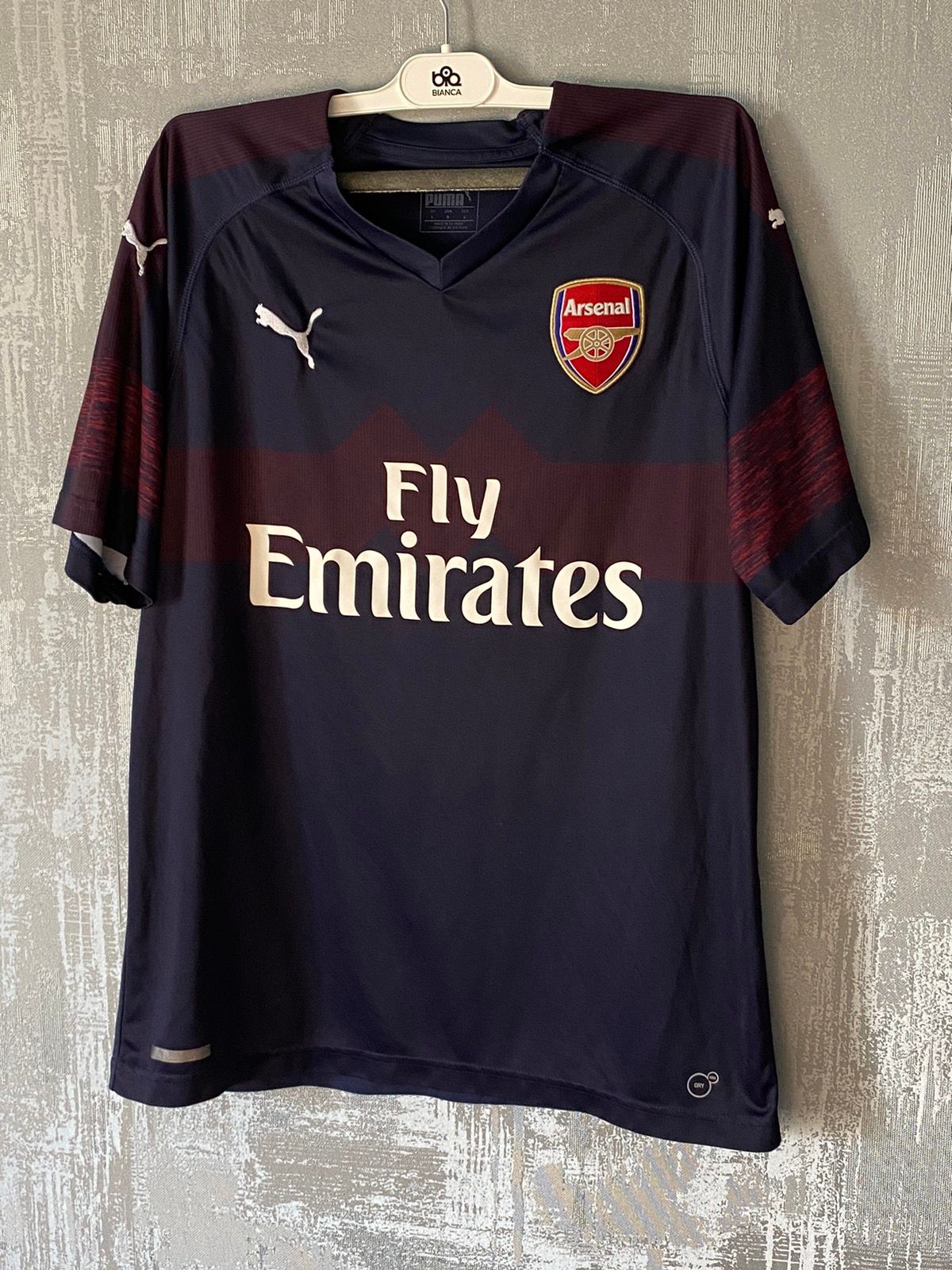 Pre-owned Jersey X Puma 2018 2019 Arsenal London England Puma Away Soccer Jersey In Darkblue