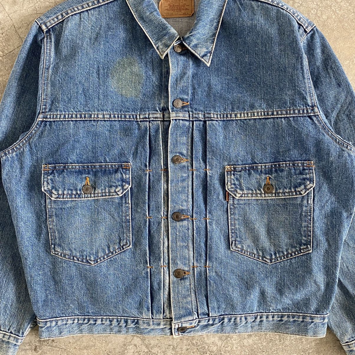 Levi's VTG Levi’s 502 Type 2 Orange Tab Pleated Denim Jacket Japan Size US L / EU 52-54 / 3 - 3 Thumbnail