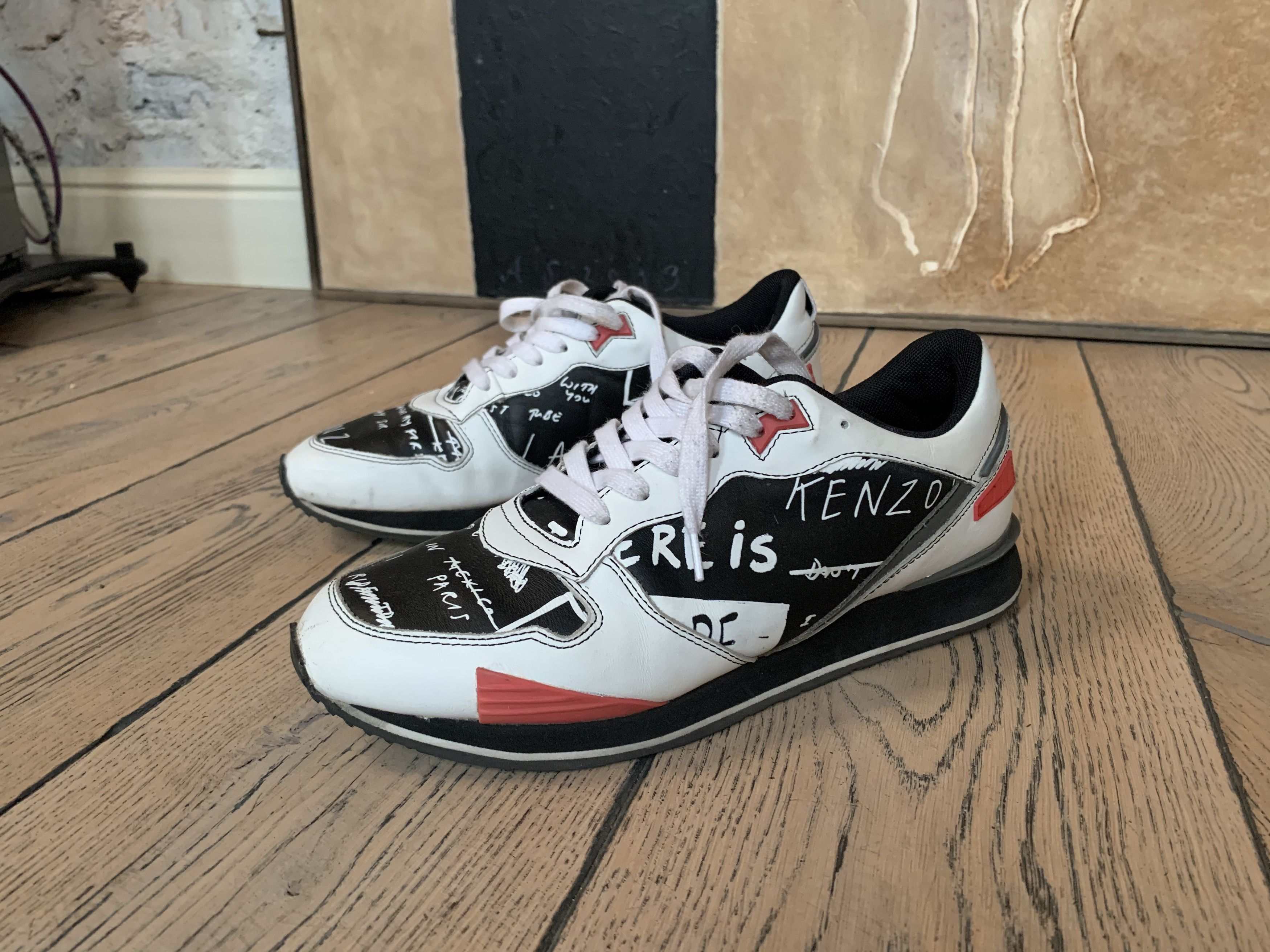 Kenzo Rare New Wave Scribble sneakers Size US 9 / EU 42 - 1 Thumbnail