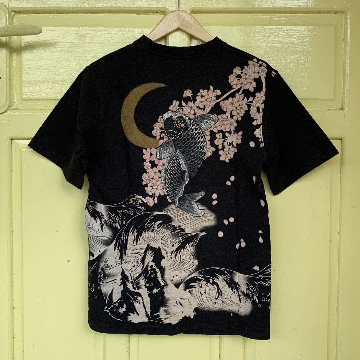 Japanese Traditional Sukajan Koi Embroidered Double Pocket