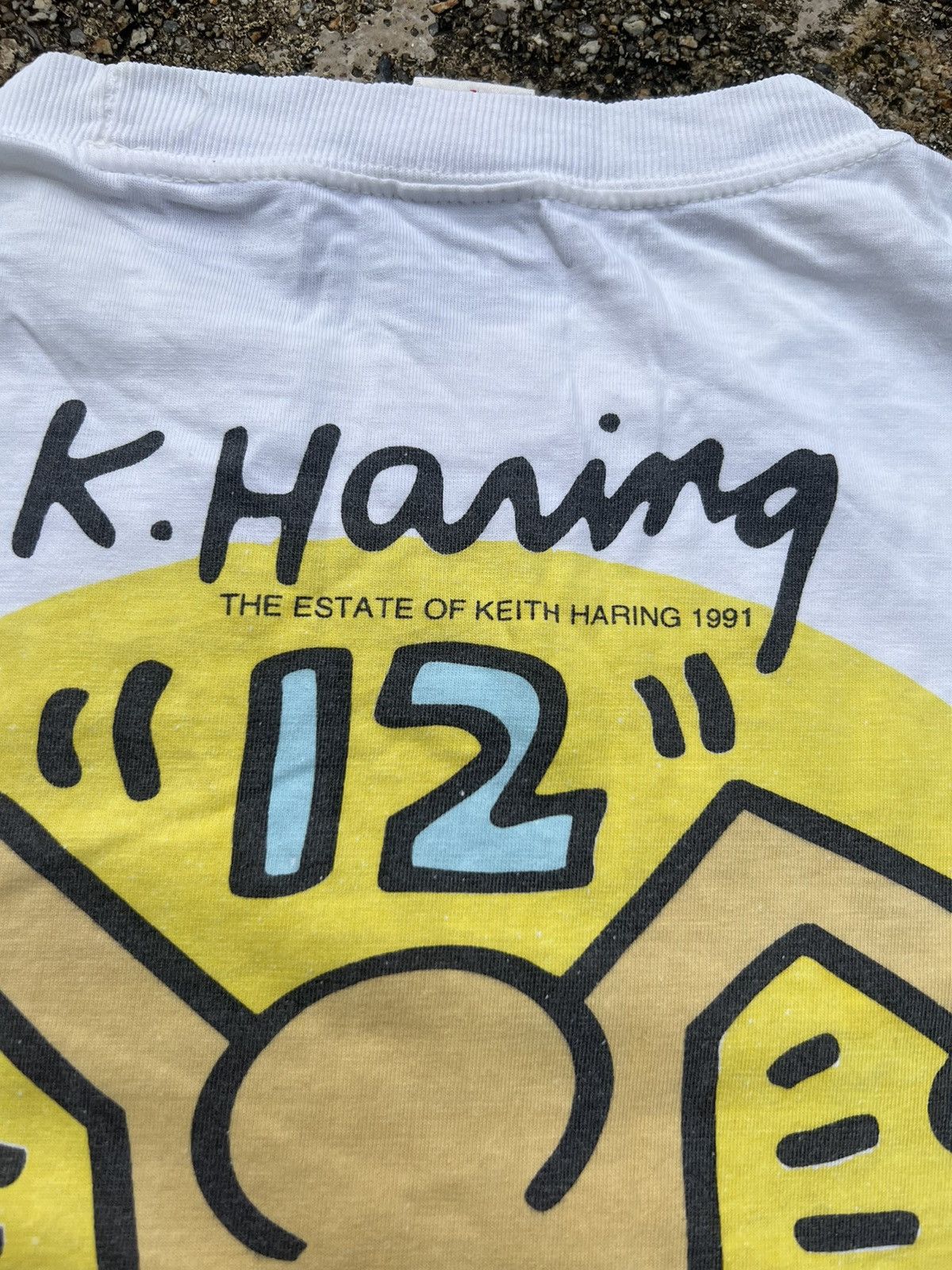 Keith Haring × Vintage Vintage 1991 Keith Haring Spell Out Shirt Size US L / EU 52-54 / 3 - 7 Thumbnail
