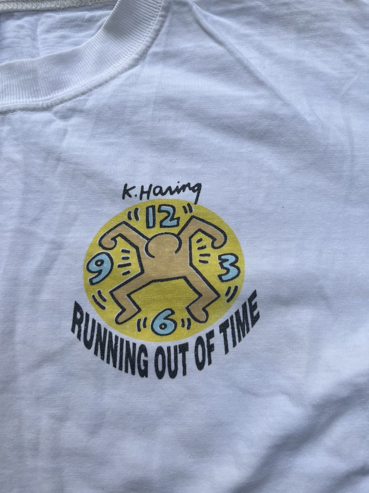 Keith Haring × Vintage Vintage 1991 Keith Haring Spell Out Shirt Size US L / EU 52-54 / 3 - 3 Thumbnail