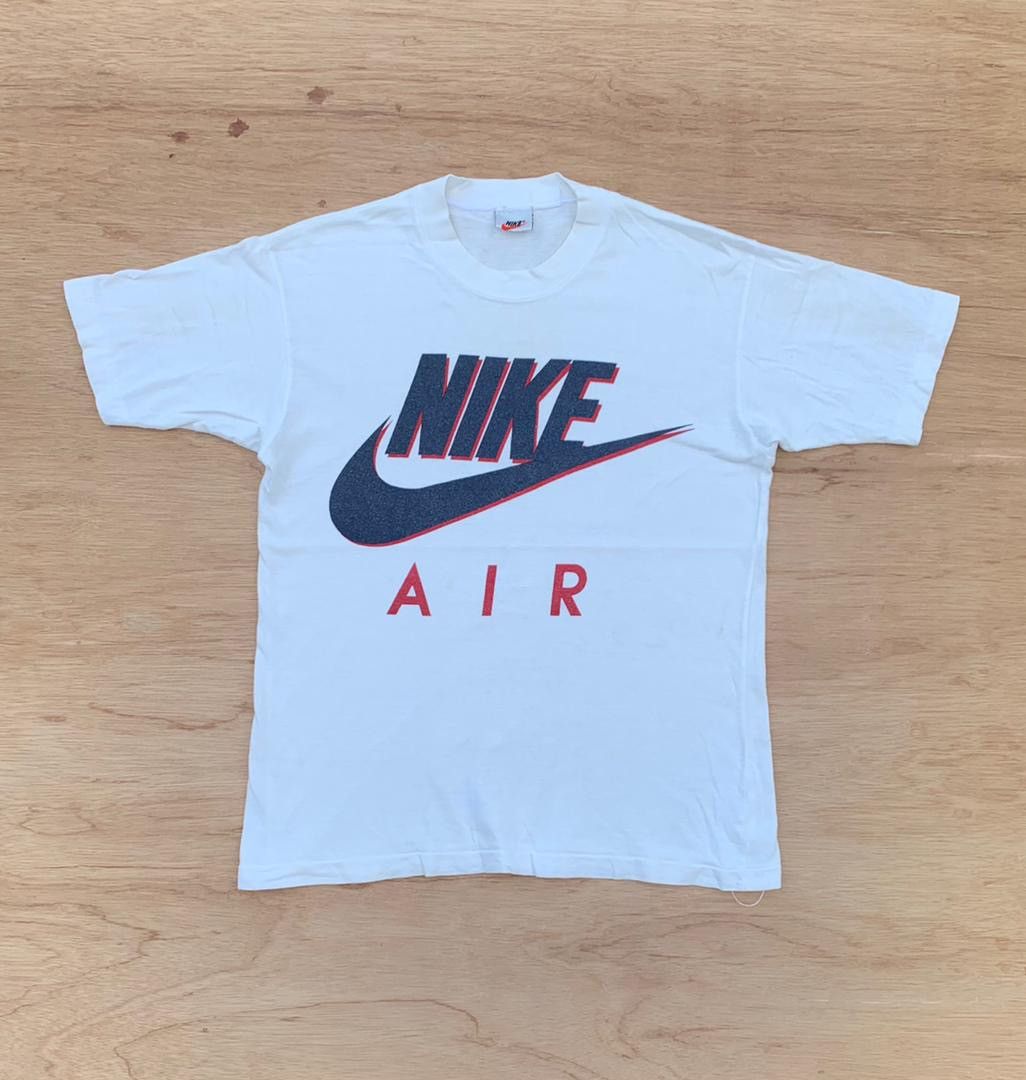 Nike × Vintage vintage tee nike air 90s big logo C6 Size US M / EU 48-50 / 2 - 1 Thumbnail