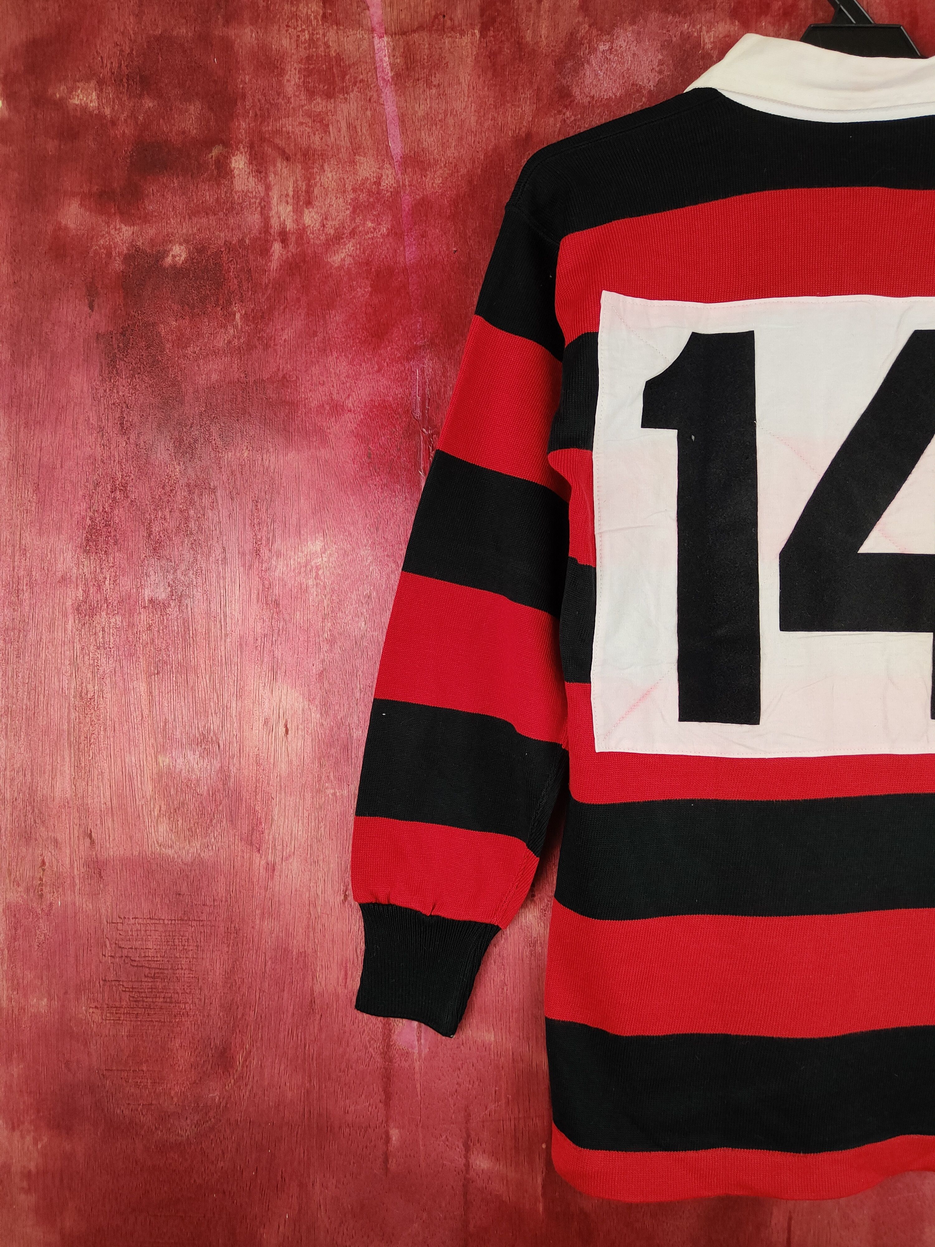 Japanese Brand DL Sceptre Black/Red Stripe like cobain sweatshirt #S694 Size US S / EU 44-46 / 1 - 2 Thumbnail