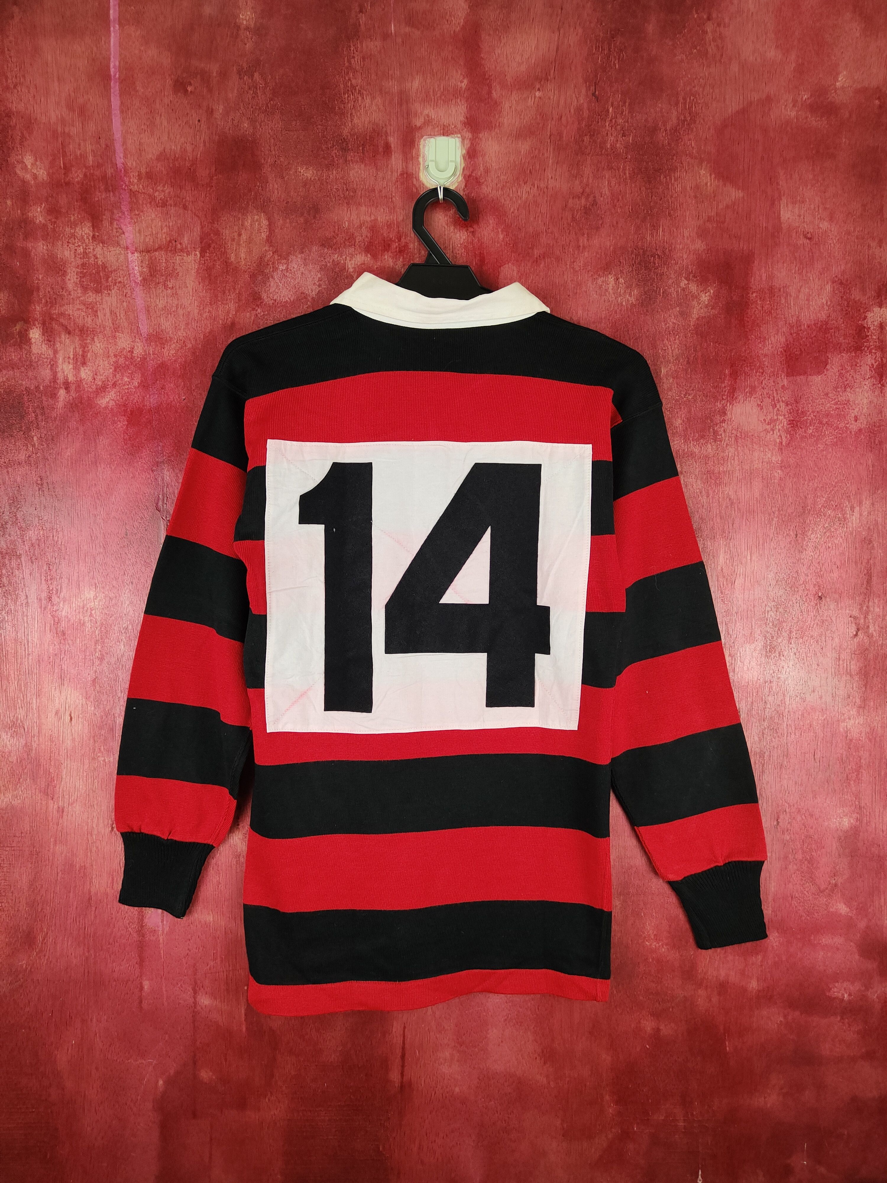 Japanese Brand DL Sceptre Black/Red Stripe like cobain sweatshirt #S694 Size US S / EU 44-46 / 1 - 1 Thumbnail
