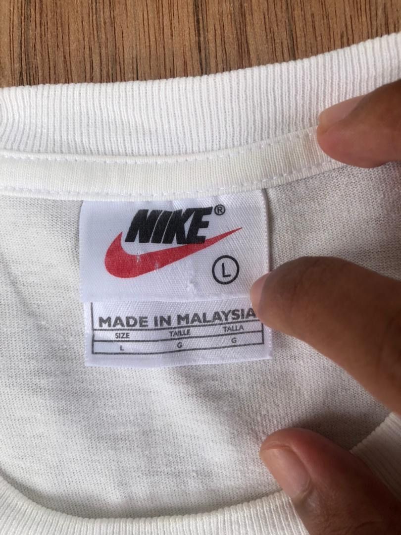 Nike × Vintage vintage tee Nike big swoosh D1 Size US L / EU 52-54 / 3 - 4 Thumbnail