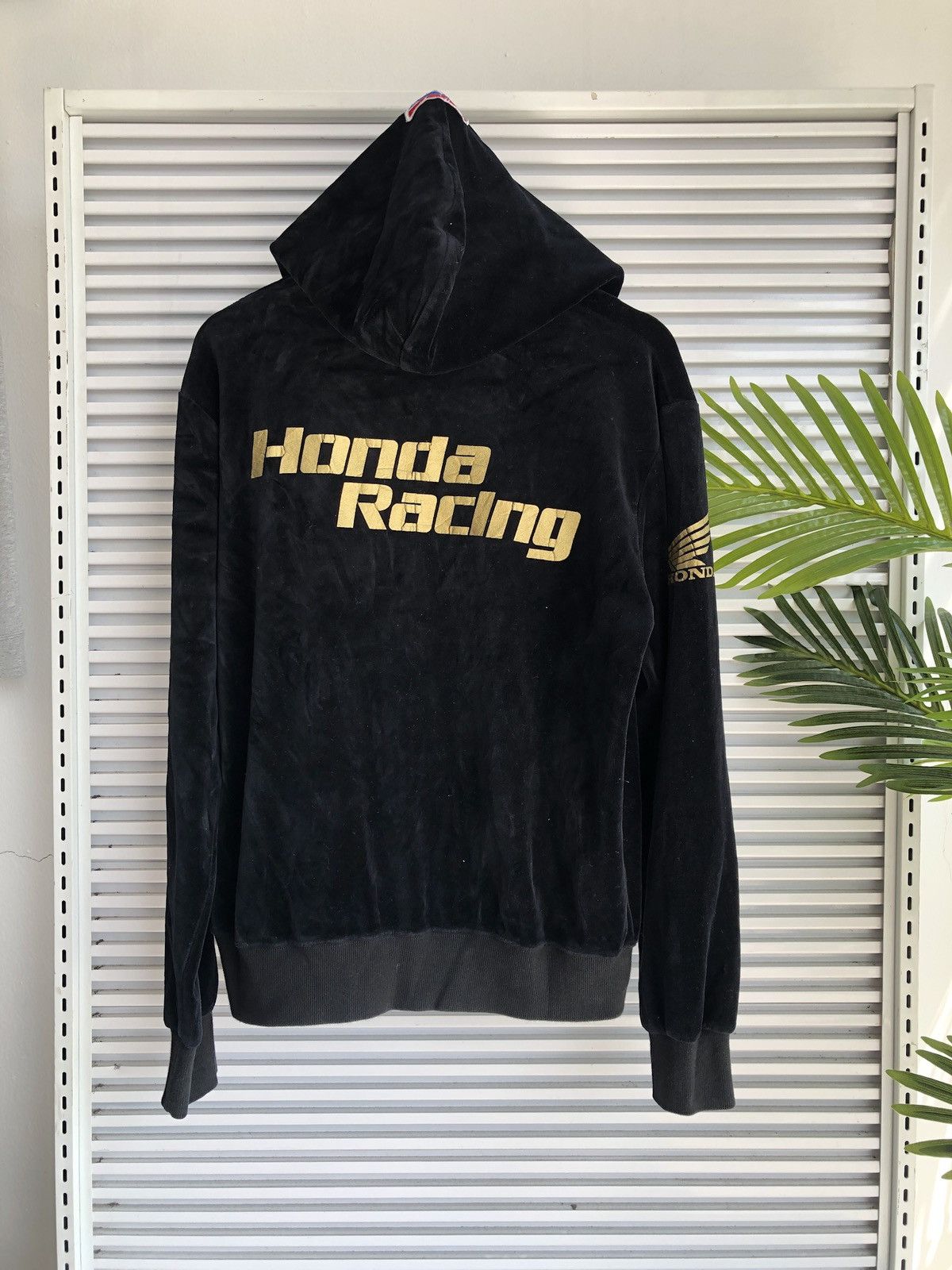 GAS HRC Honda Racing Velvet Zipper Hoodie Size US M / EU 48-50 / 2 - 2 Thumbnail