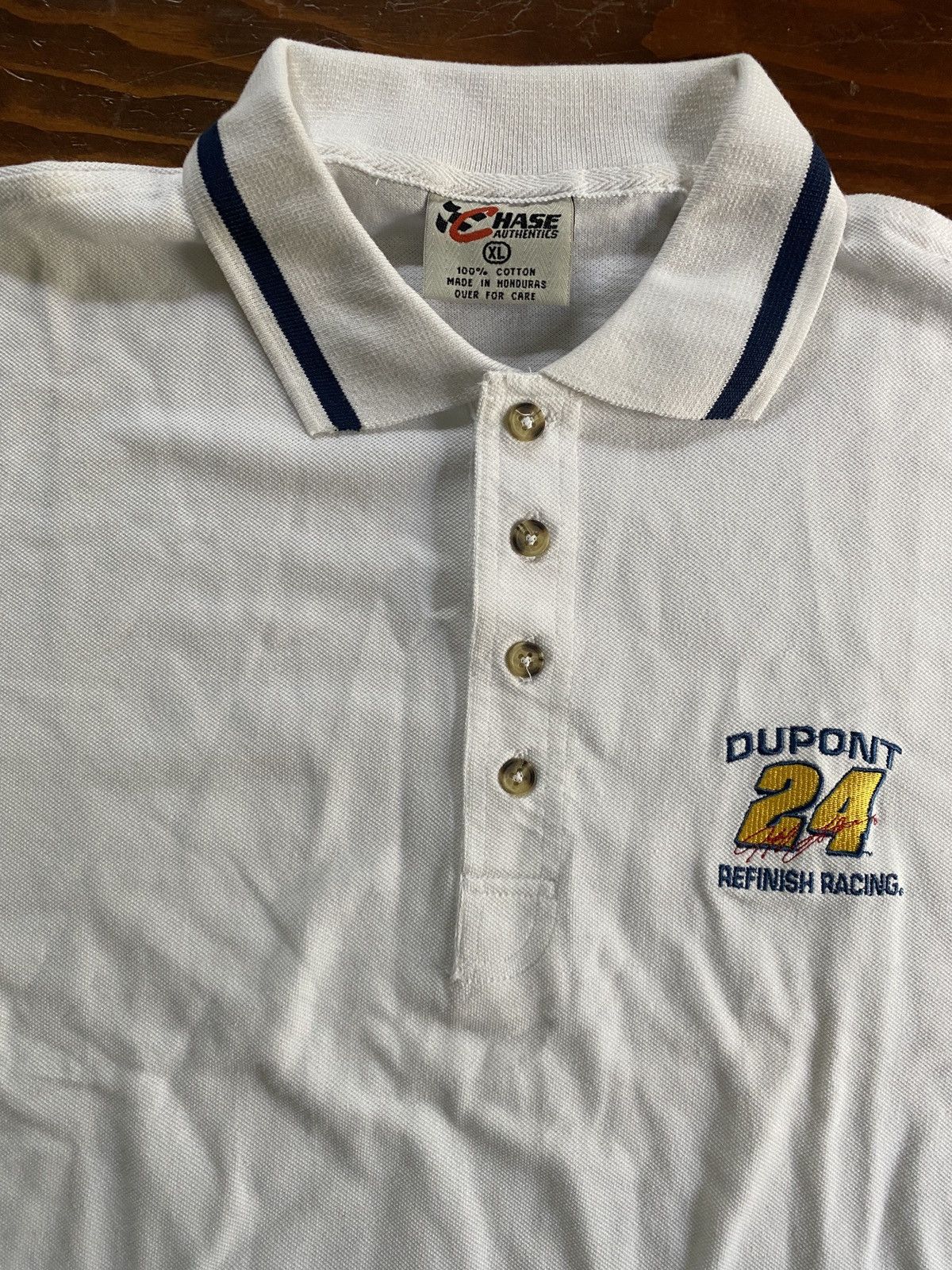 Chase Authentics Vintage NWT 1996 Jeff Gordon Chase Authentics NASCAR Polo Size US XL / EU 56 / 4 - 4 Thumbnail