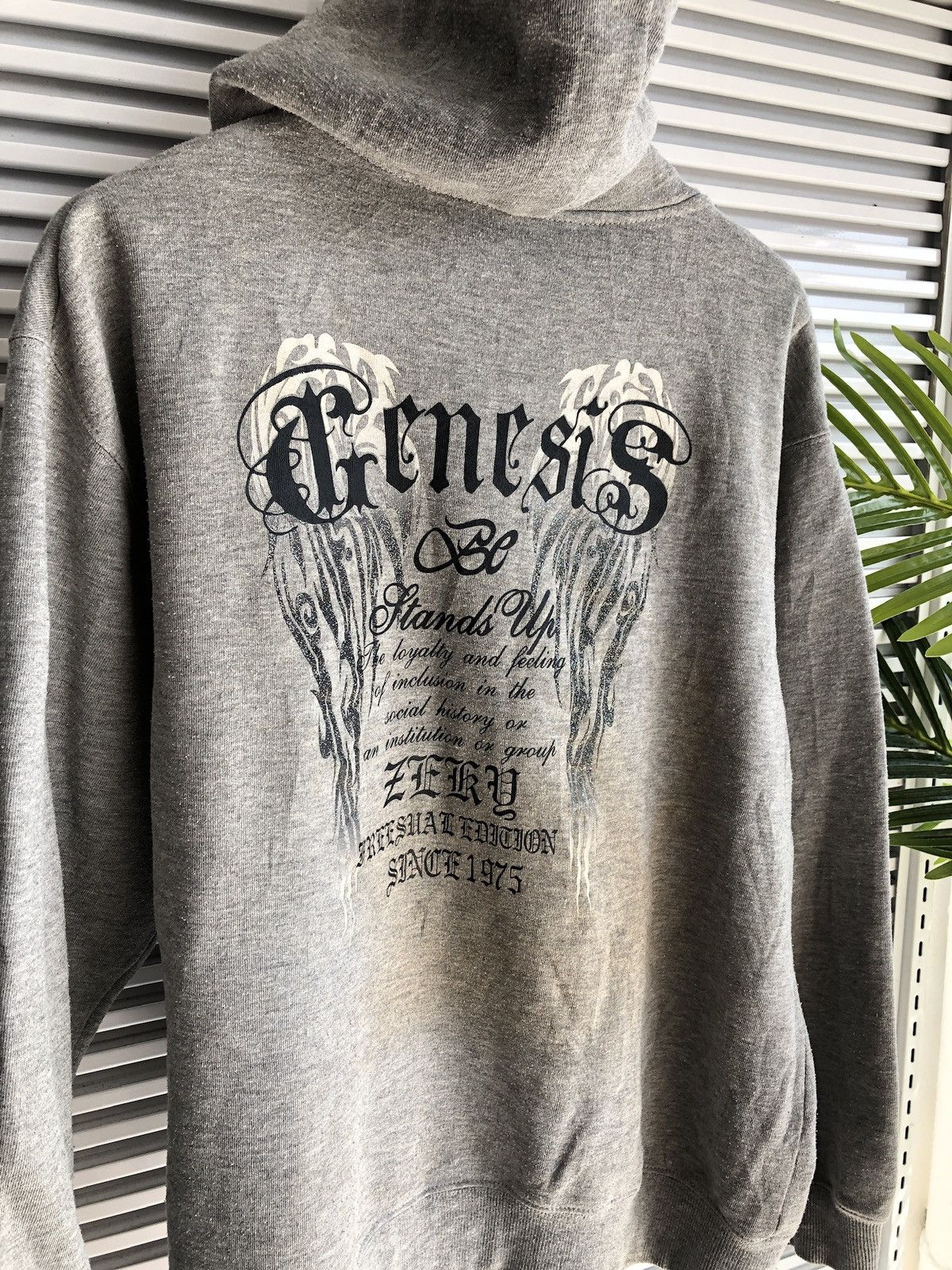Japanese Brand Vintage Genasis Chrome Wings Hearts Design Pullover Hoodie Size US L / EU 52-54 / 3 - 4 Thumbnail