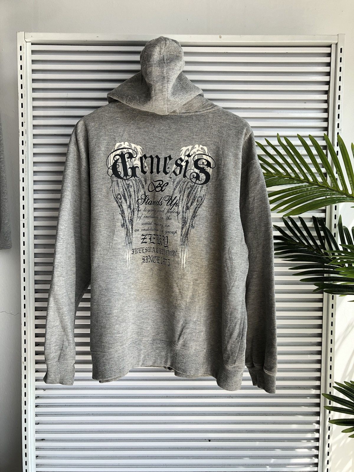 Japanese Brand Vintage Genasis Chrome Wings Hearts Design Pullover Hoodie Size US L / EU 52-54 / 3 - 1 Thumbnail