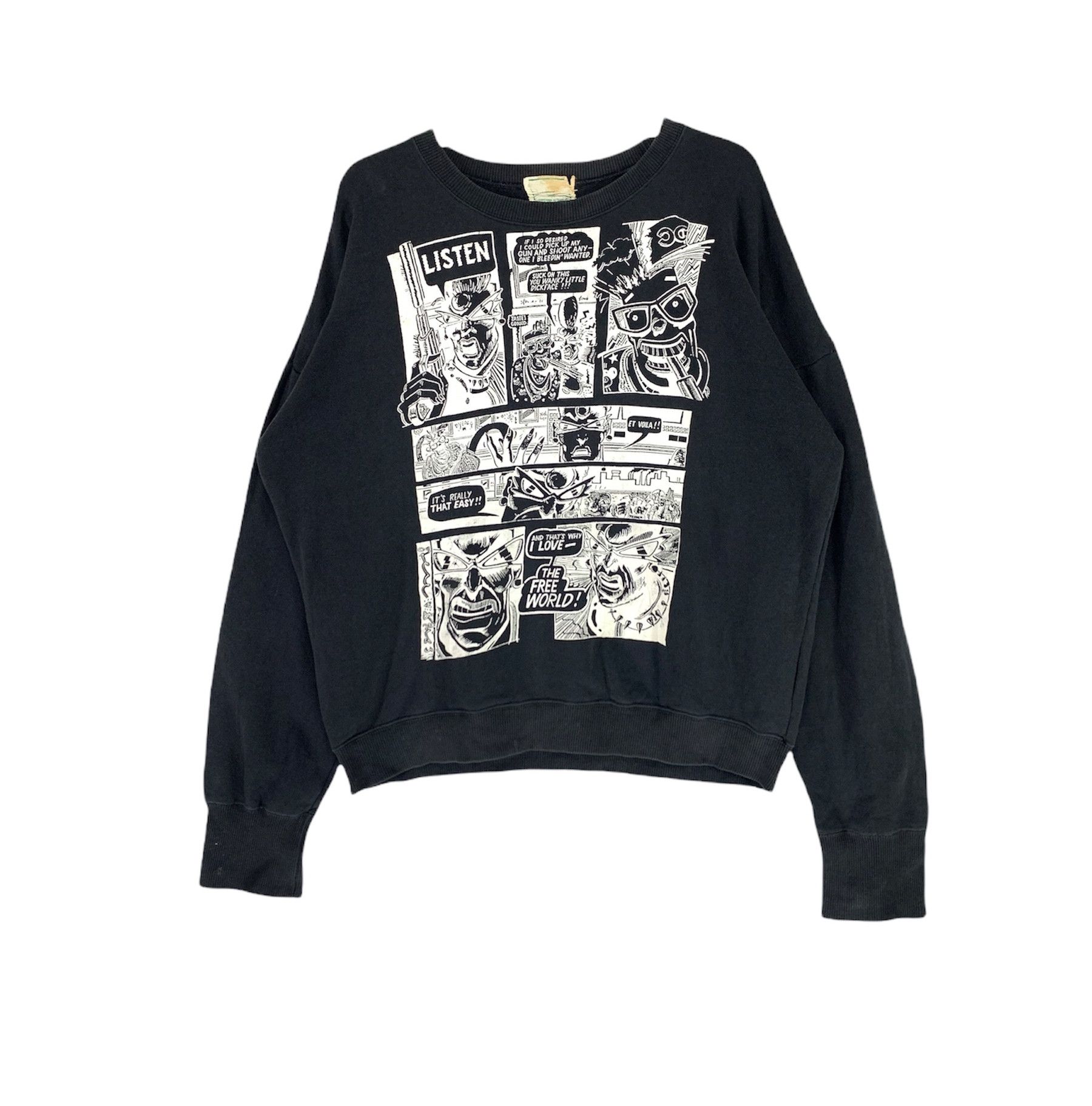 Hysteric Glamour 1980s Hysteric glamour explicit content comics vtg pullover Size US M / EU 48-50 / 2 - 1 Thumbnail