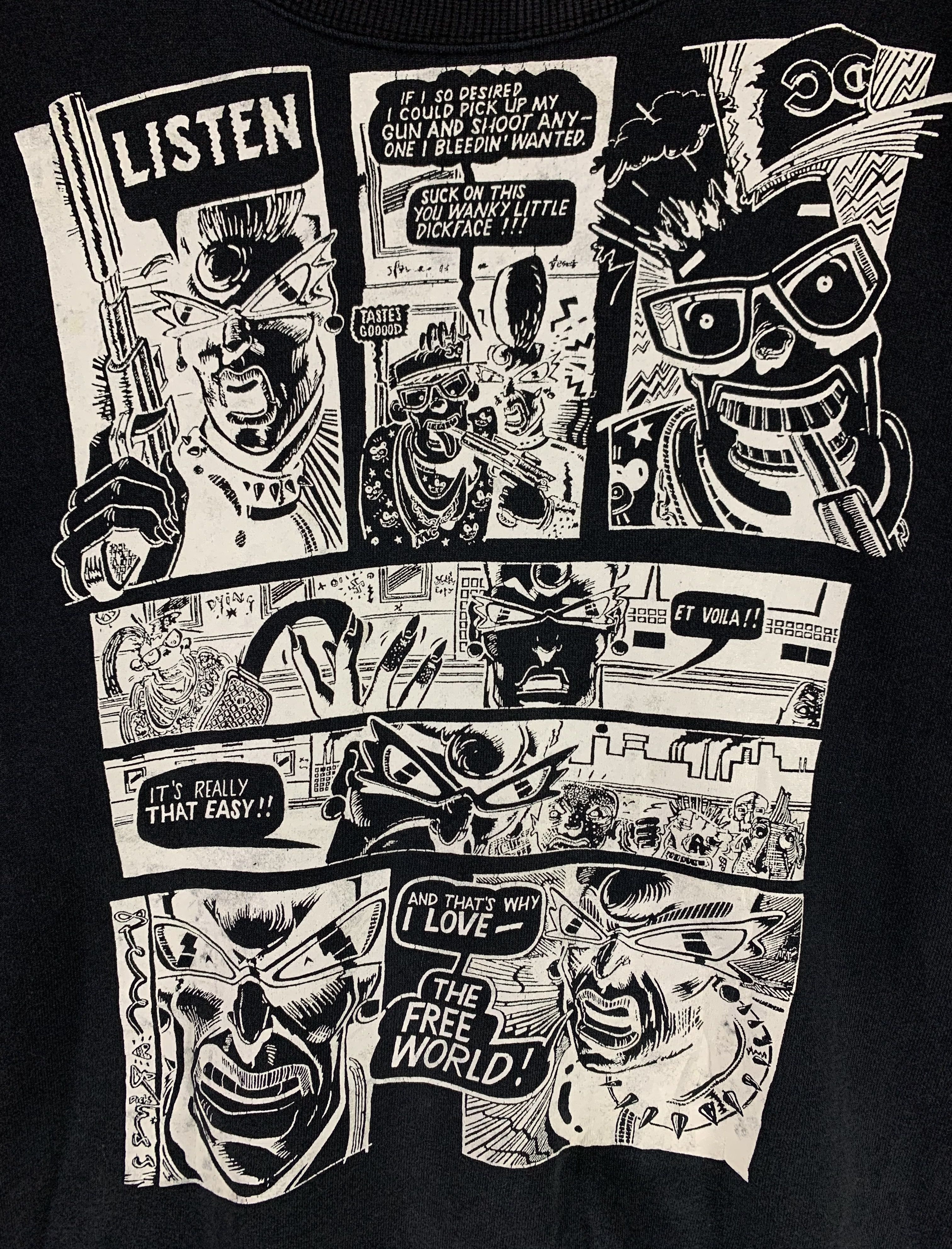 Hysteric Glamour 1980s Hysteric glamour explicit content comics vtg pullover Size US M / EU 48-50 / 2 - 3 Thumbnail