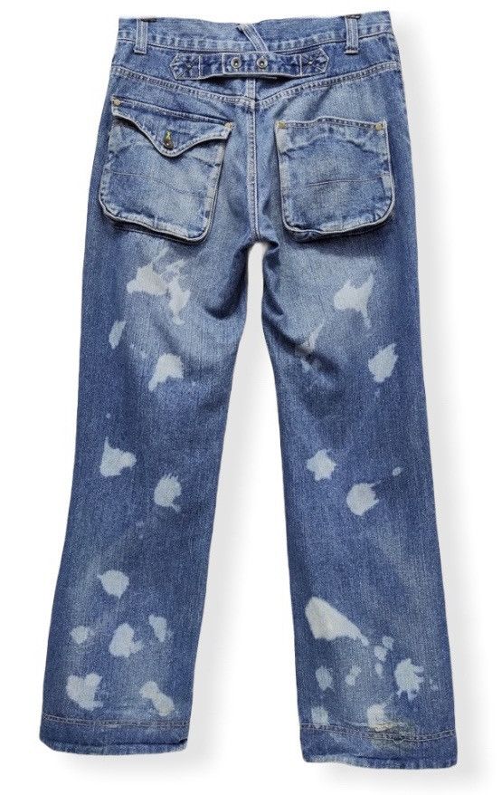 Bleach × Japanese Brand × Vintage 🔥VERY RARE! JUNGLE STORM Vintage Bleach Wash Denim Pants Size US 30 / EU 46 - 2 Thumbnail