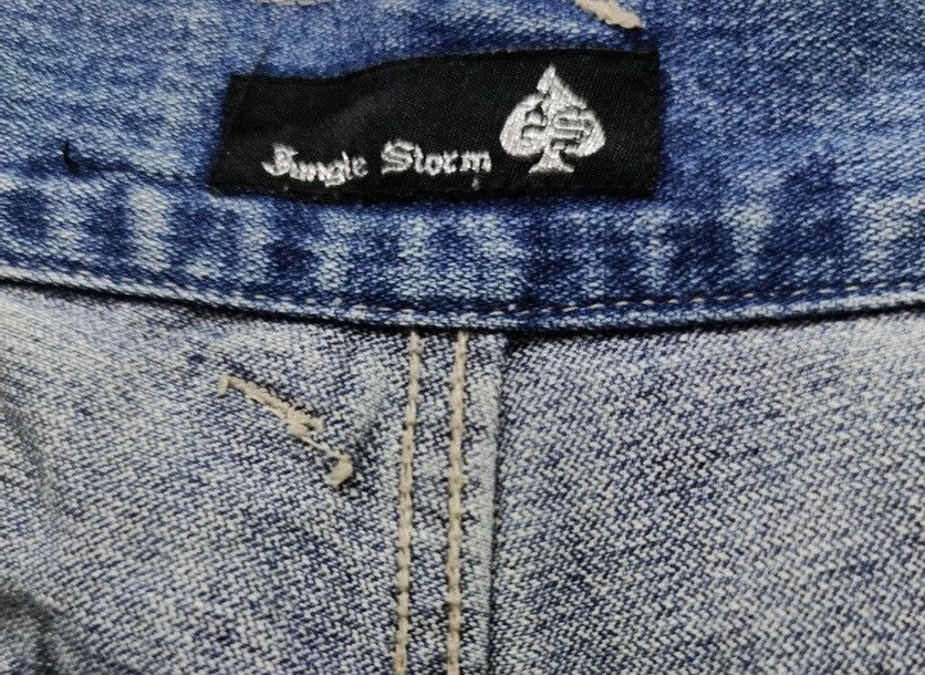 Bleach × Japanese Brand × Vintage 🔥VERY RARE! JUNGLE STORM Vintage Bleach Wash Denim Pants Size US 30 / EU 46 - 13 Thumbnail