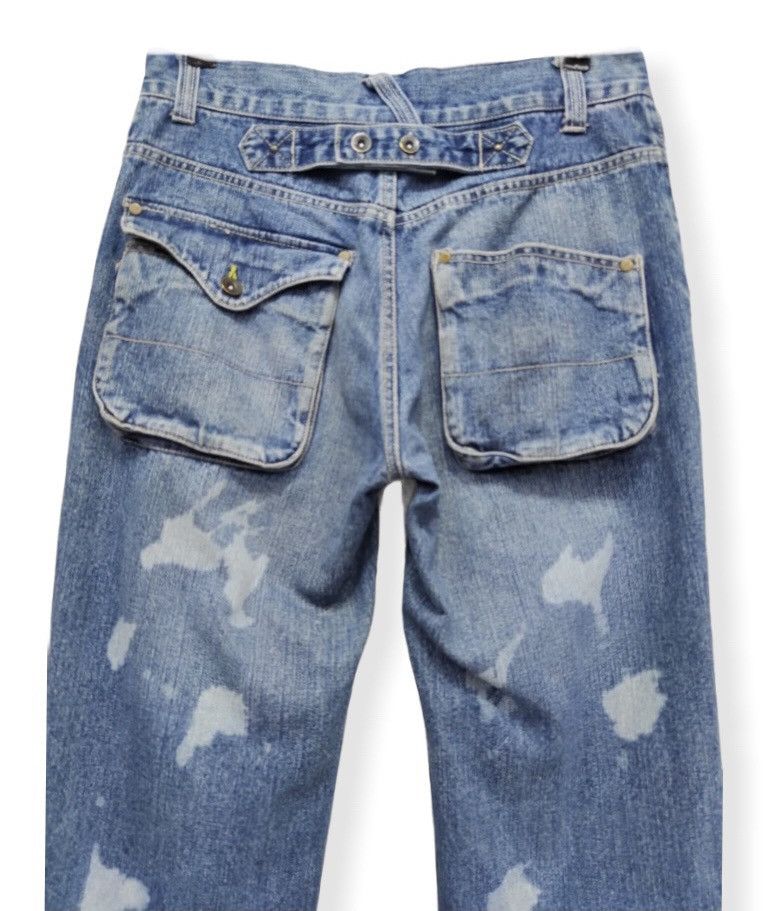 Bleach × Japanese Brand × Vintage 🔥VERY RARE! JUNGLE STORM Vintage Bleach Wash Denim Pants Size US 30 / EU 46 - 9 Thumbnail