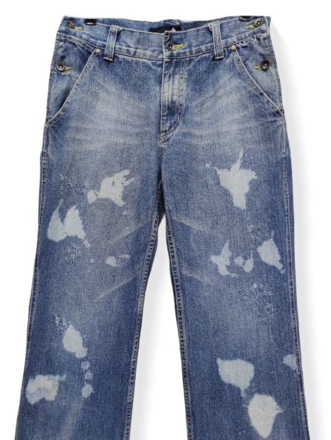 Bleach × Japanese Brand × Vintage 🔥VERY RARE! JUNGLE STORM Vintage Bleach Wash Denim Pants Size US 30 / EU 46 - 4 Thumbnail