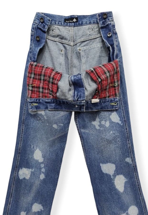 🔥VERY RARE! JUNGLE STORM Vintage Bleach Wash Denim Pants