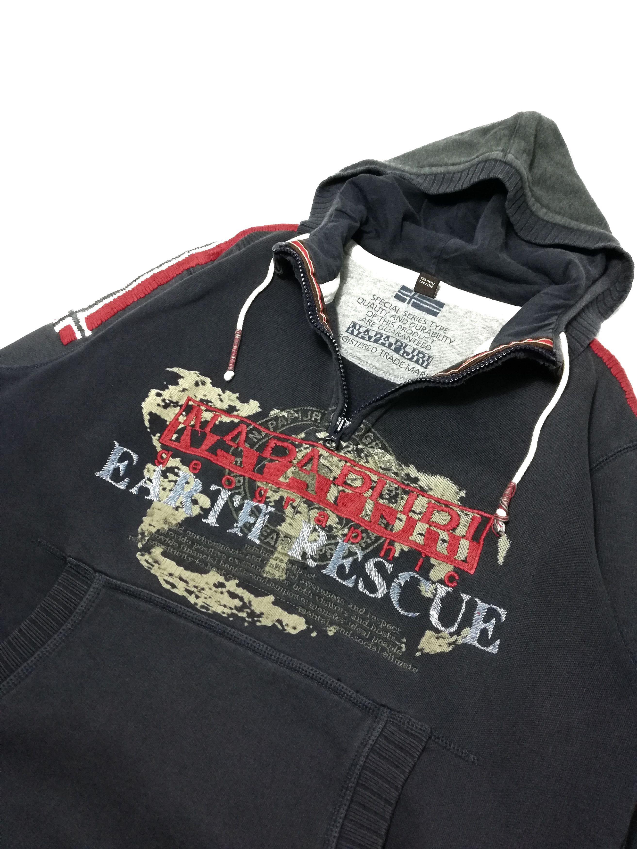 Napapijri 🔥Napapijri Geographic Earth Rescue Big Logo Hoodie🔥 Size US M / EU 48-50 / 2 - 3 Thumbnail