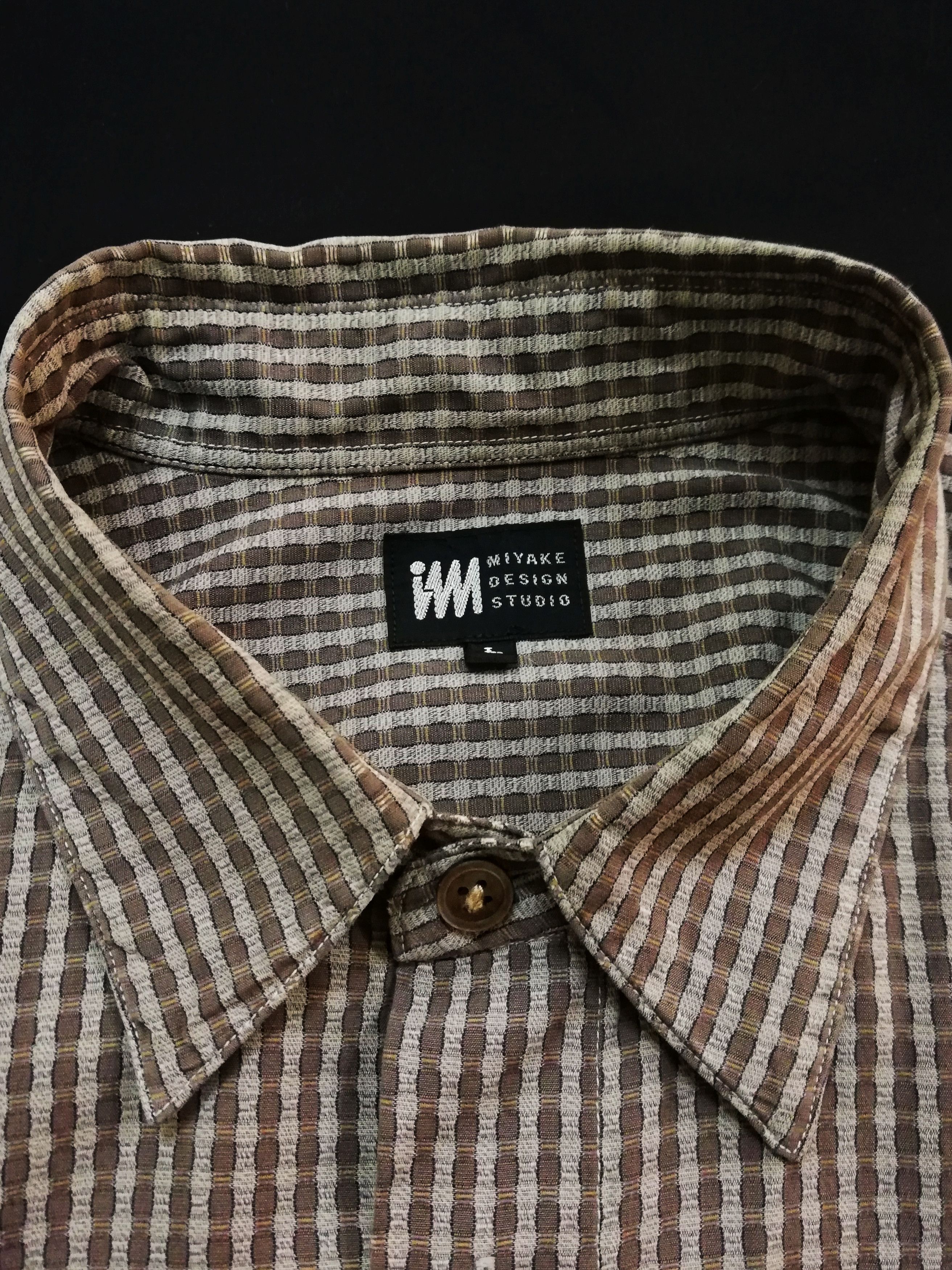 Issey Miyake 🔥Miyake Design Studio Long Sleeve Checkered Button Shirt🔥 Size US L / EU 52-54 / 3 - 5 Thumbnail