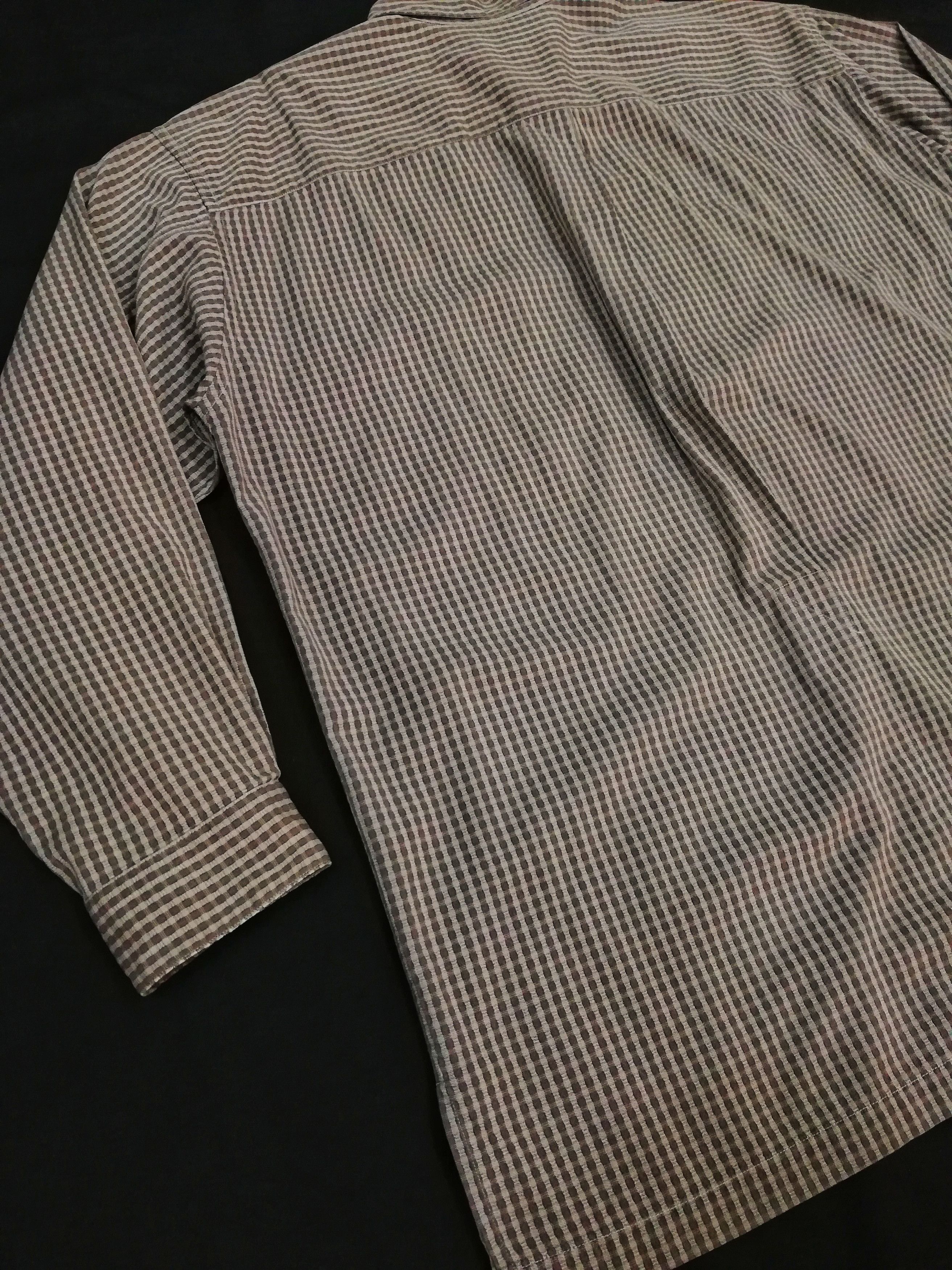 Issey Miyake 🔥Miyake Design Studio Long Sleeve Checkered Button Shirt🔥 Size US L / EU 52-54 / 3 - 10 Thumbnail