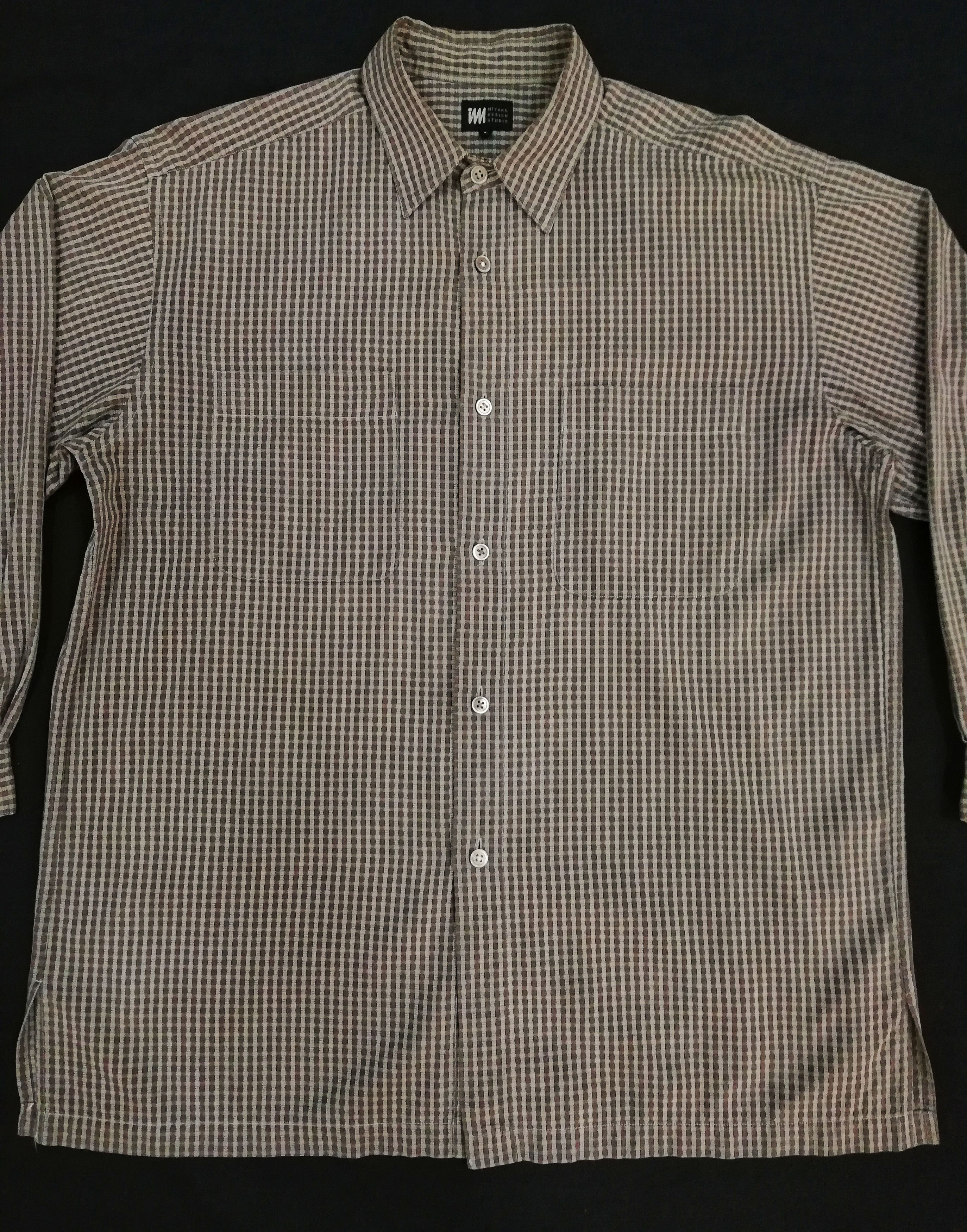 Issey Miyake 🔥Miyake Design Studio Long Sleeve Checkered Button Shirt🔥 Size US L / EU 52-54 / 3 - 2 Thumbnail