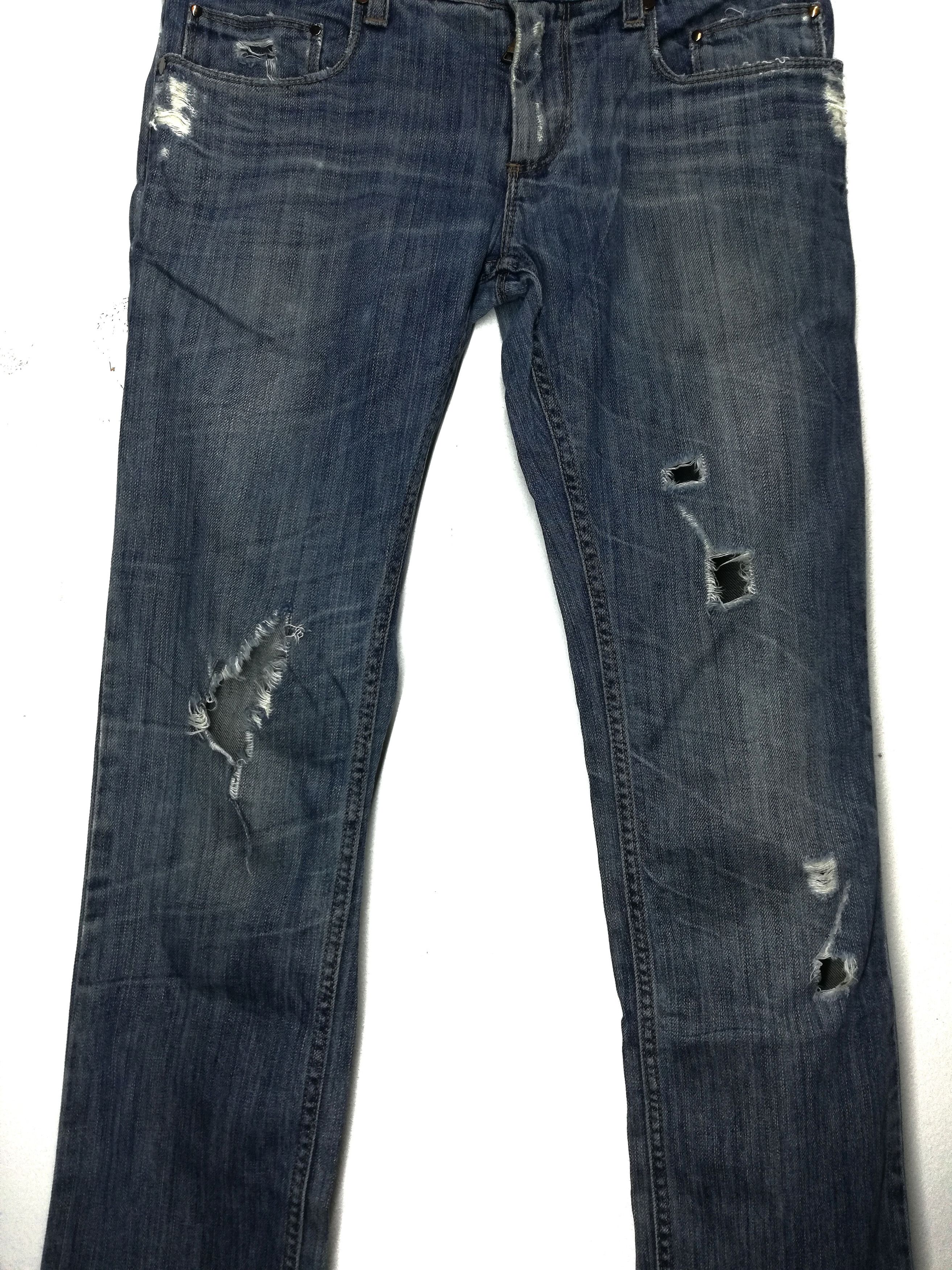 Dolce & Gabbana 🔥Dolce & Gabbana Distressed Denim Straight Cut Pants🔥 Size US 31 - 4 Thumbnail