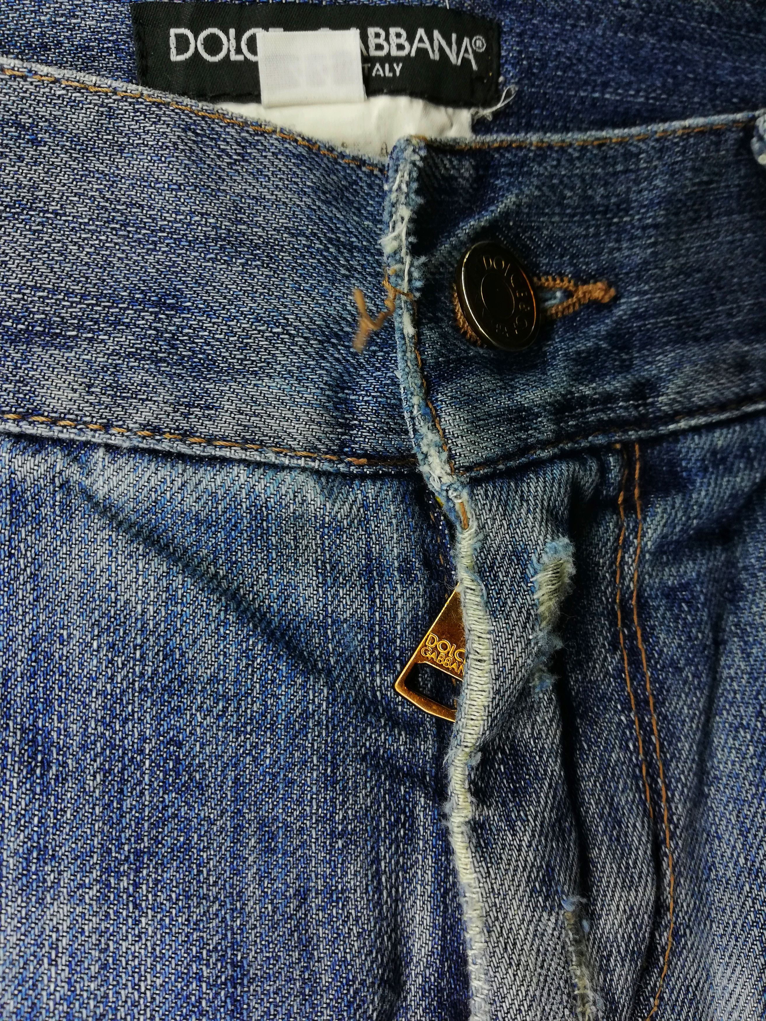 Dolce & Gabbana 🔥Dolce & Gabbana Distressed Denim Straight Cut Pants🔥 Size US 31 - 7 Thumbnail