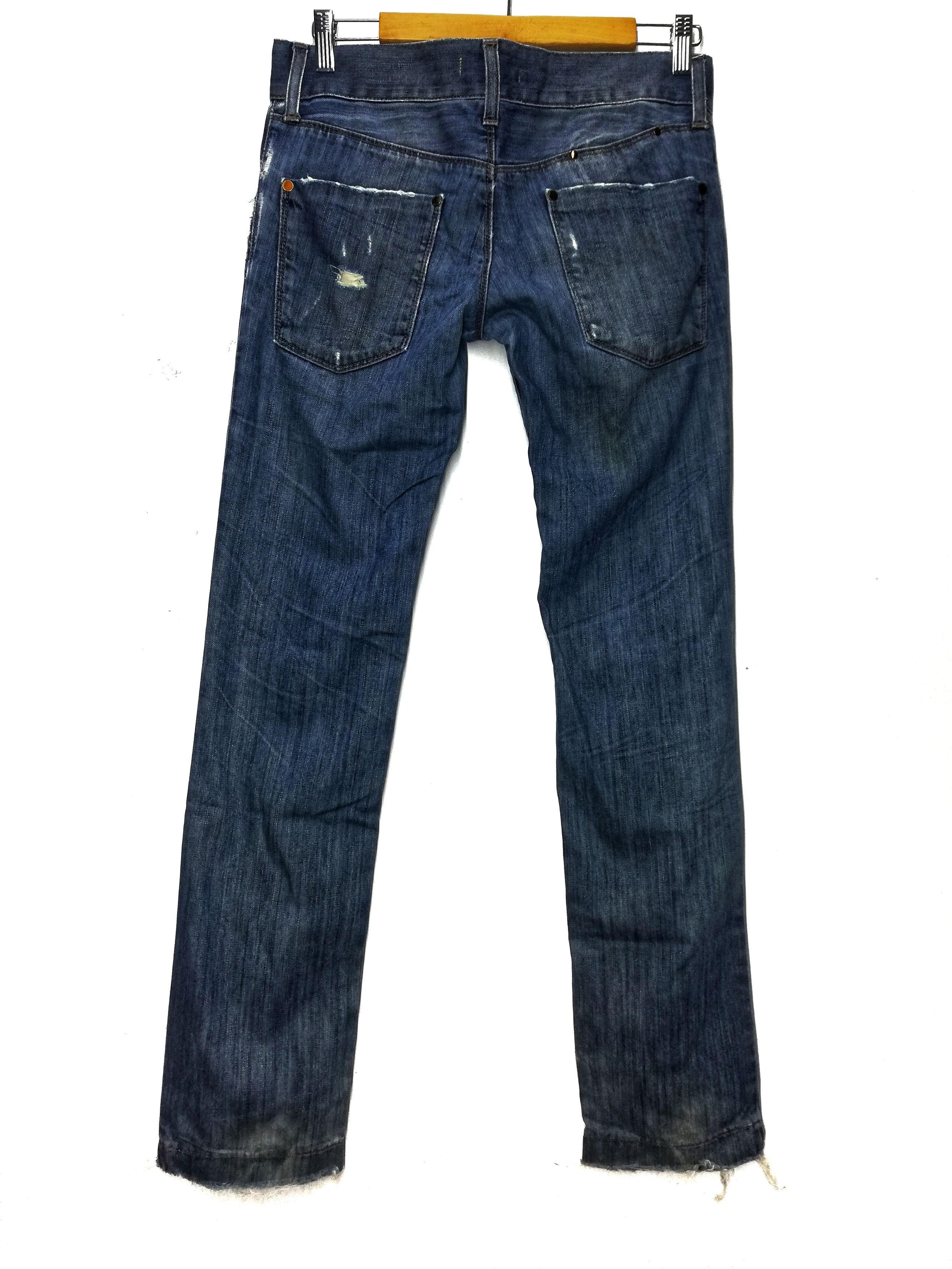 Dolce & Gabbana 🔥Dolce & Gabbana Distressed Denim Straight Cut Pants🔥 Size US 31 - 13 Thumbnail