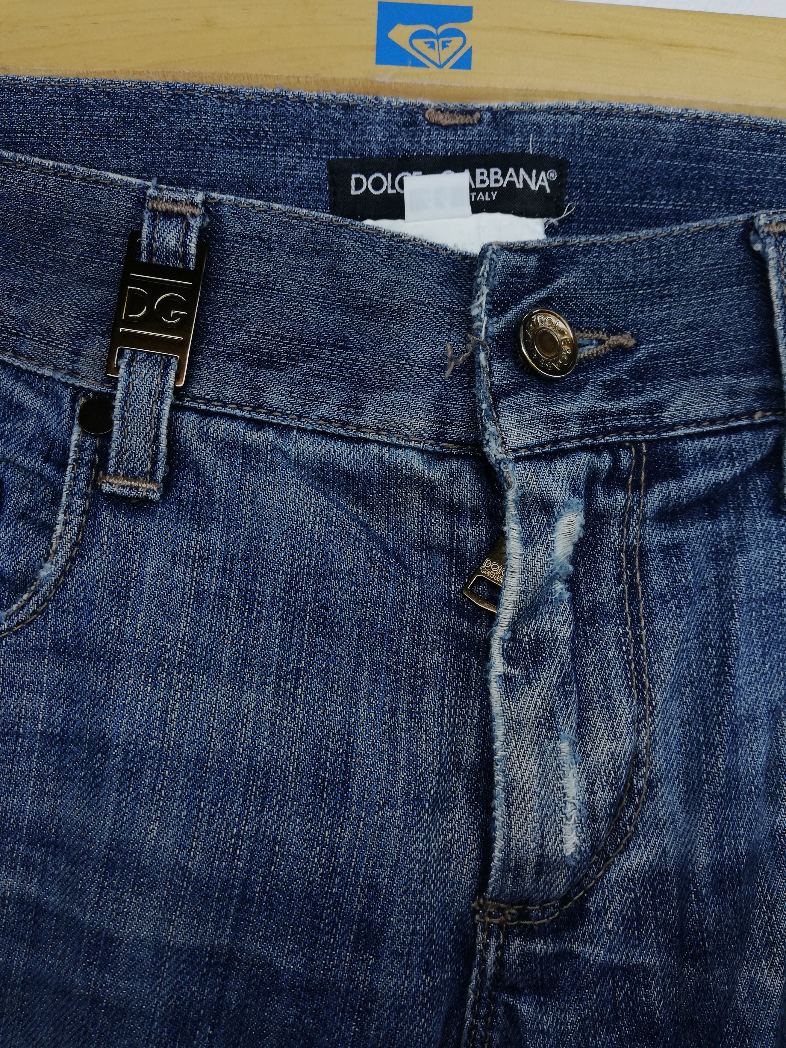 Dolce & Gabbana 🔥Dolce & Gabbana Distressed Denim Straight Cut Pants🔥 Size US 31 - 5 Thumbnail