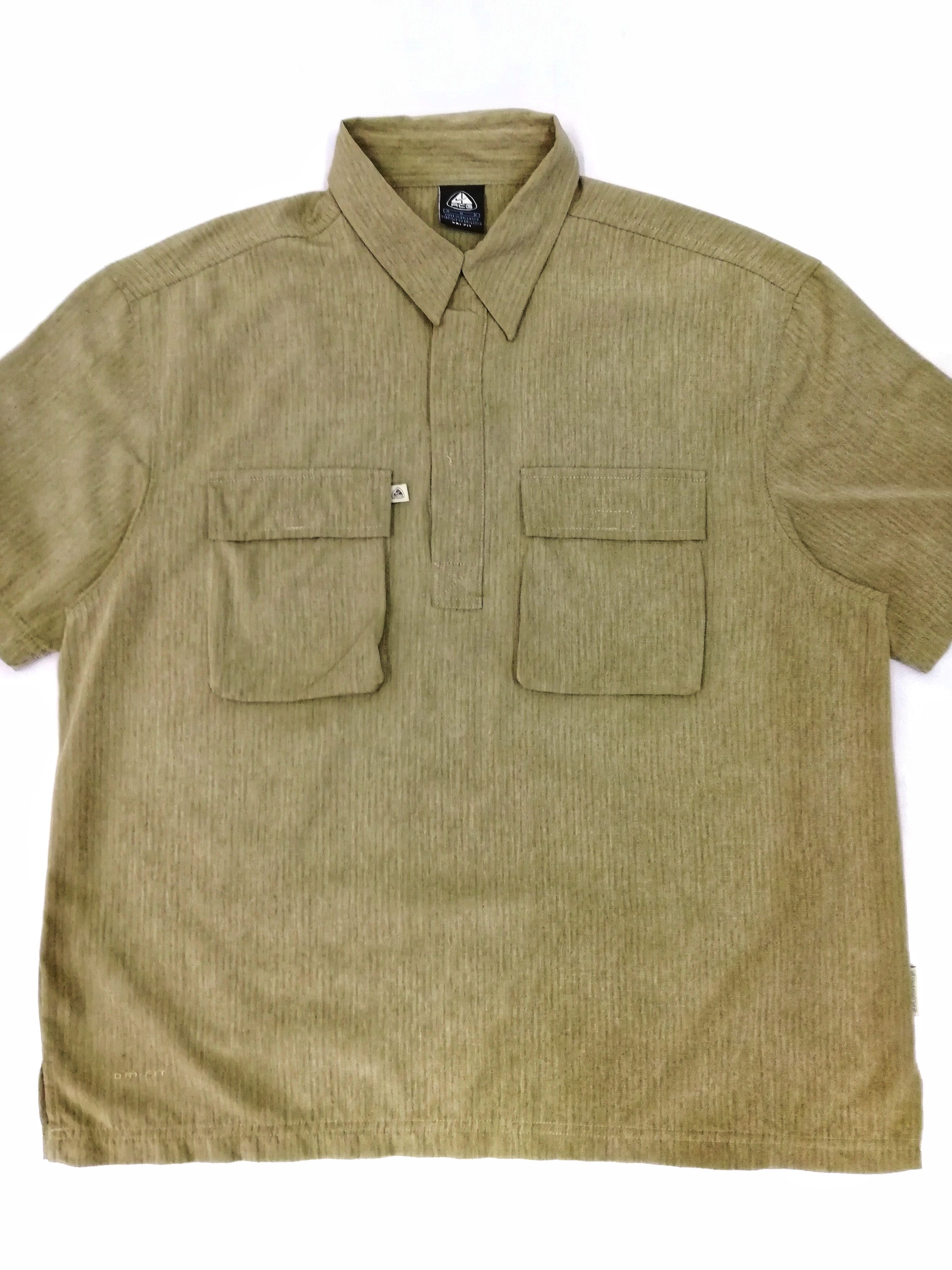 Nike × Nike ACG 🔥Vintage Mens NIKE ACG Shirt Plaid Check Short Sleeve🔥 Size US M / EU 48-50 / 2 - 2 Thumbnail
