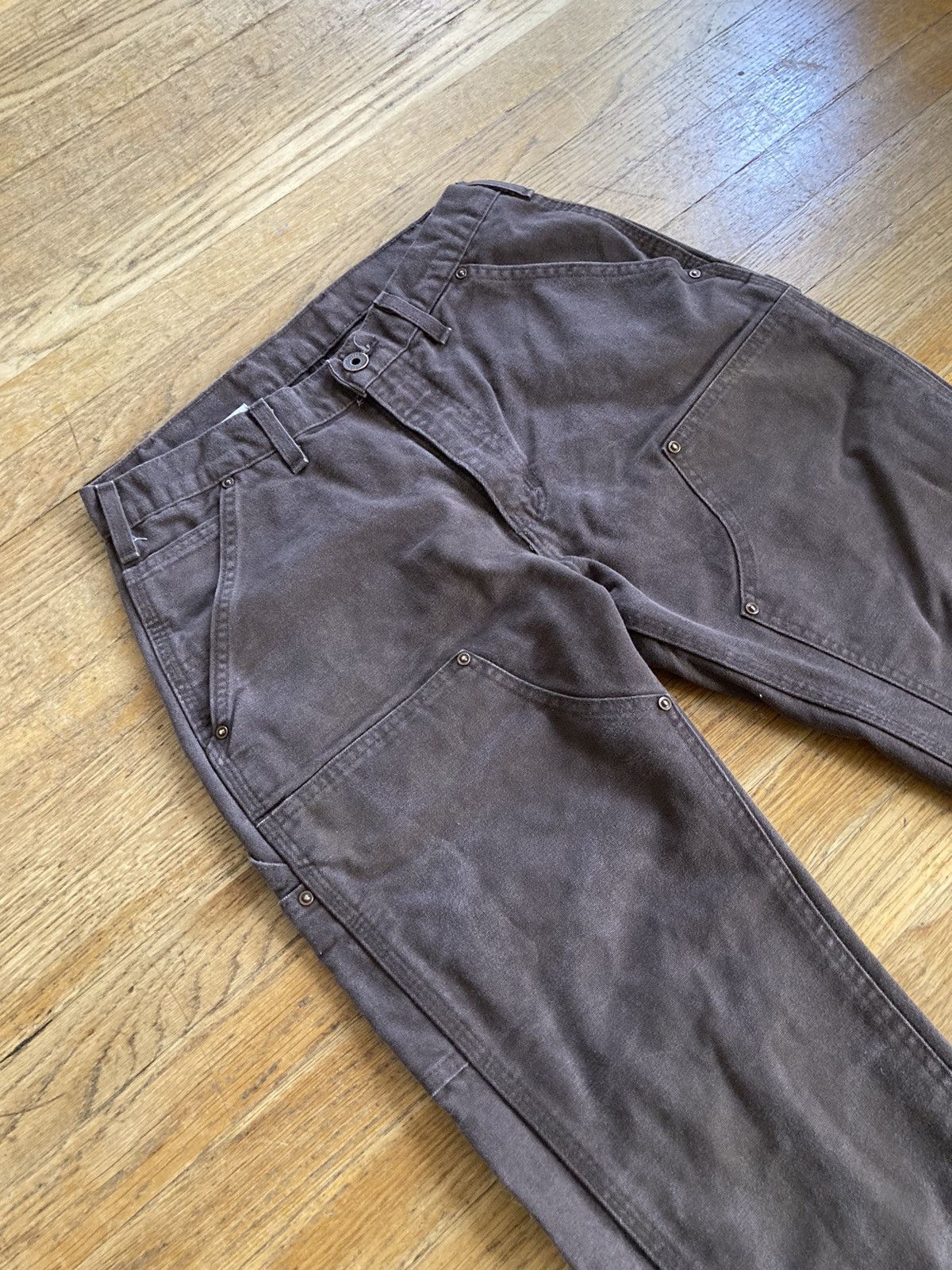 Carhartt Dark Brown Carhartt Double Front Duck Work Pants Size US 32 / EU 48 - 3 Thumbnail