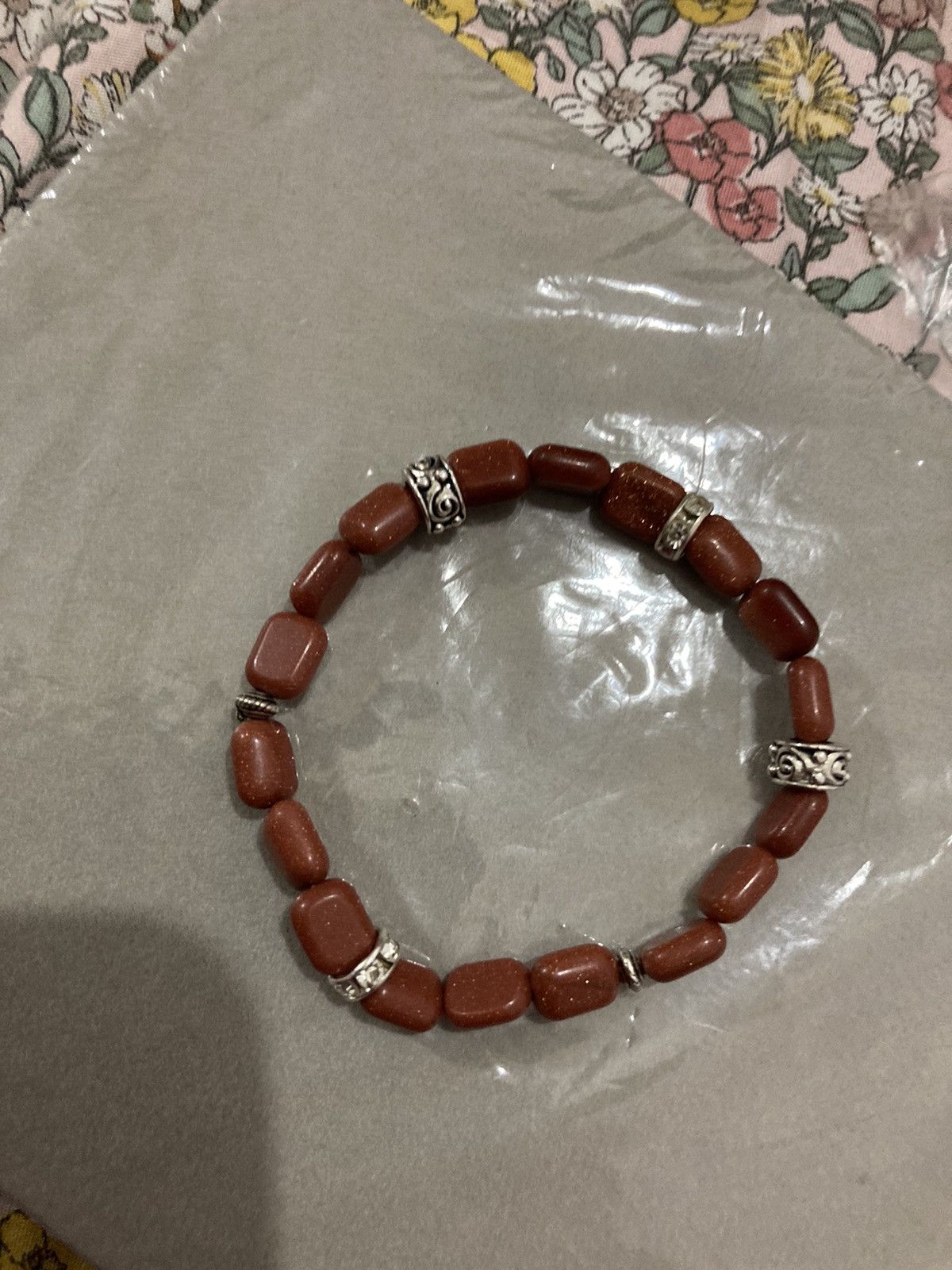 Jewelry Square beaded goldstone bracelet Size ONE SIZE - 2 Thumbnail