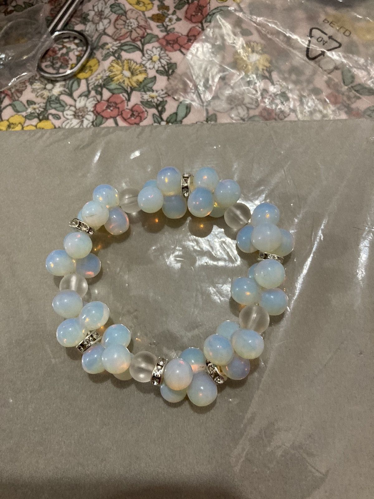 Jewelry SALE Opalite bubble beaded bracelet Size ONE SIZE - 1 Thumbnail