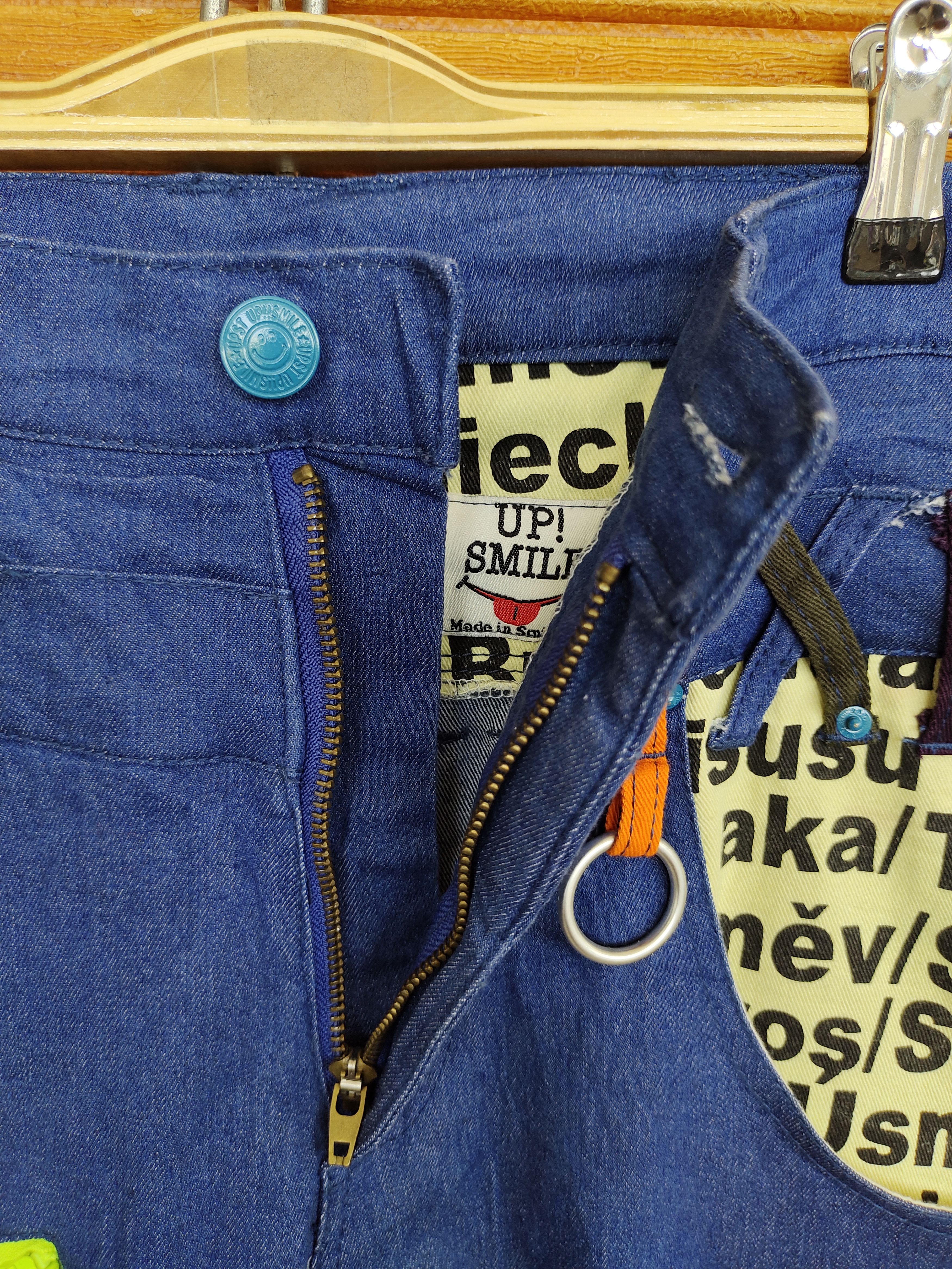 If Six Was Nine UP! SMILE Double Waist Denim Pants Y2K streetwear Size US 30 / EU 46 - 15 Thumbnail