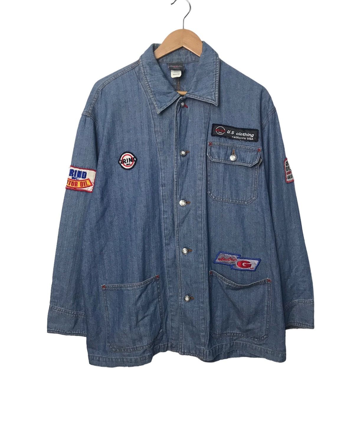 Grind Work Jean Patches Button Jacket