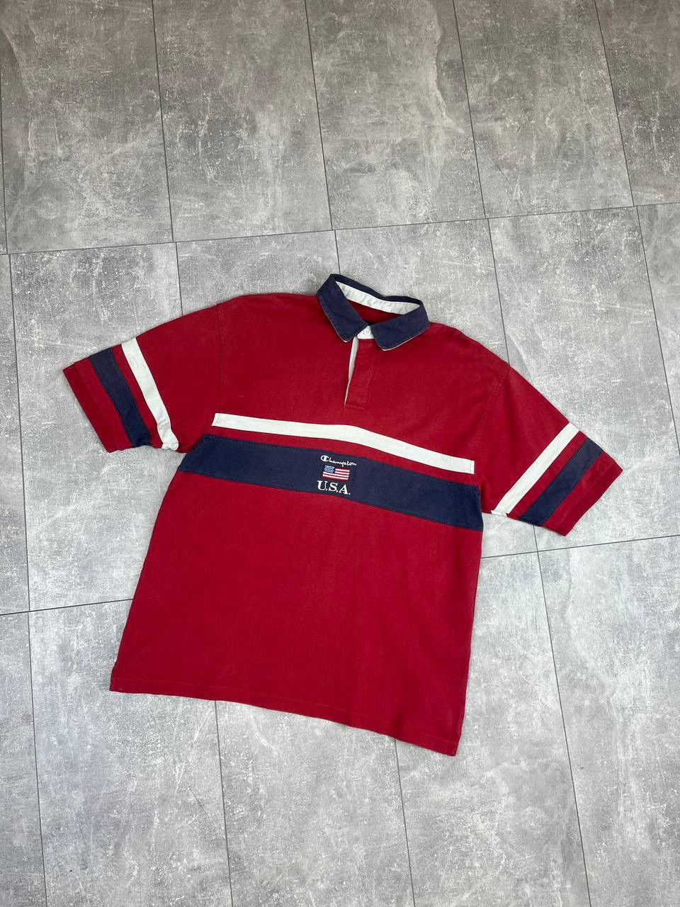 Champion Men’s vintage Champion Usa polo Size US M / EU 48-50 / 2 - 2 Thumbnail