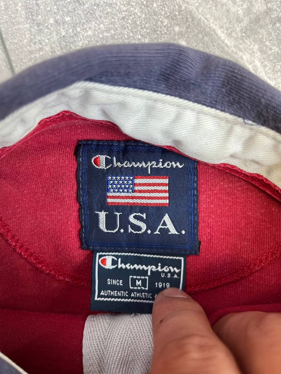 Champion Men’s vintage Champion Usa polo Size US M / EU 48-50 / 2 - 7 Thumbnail