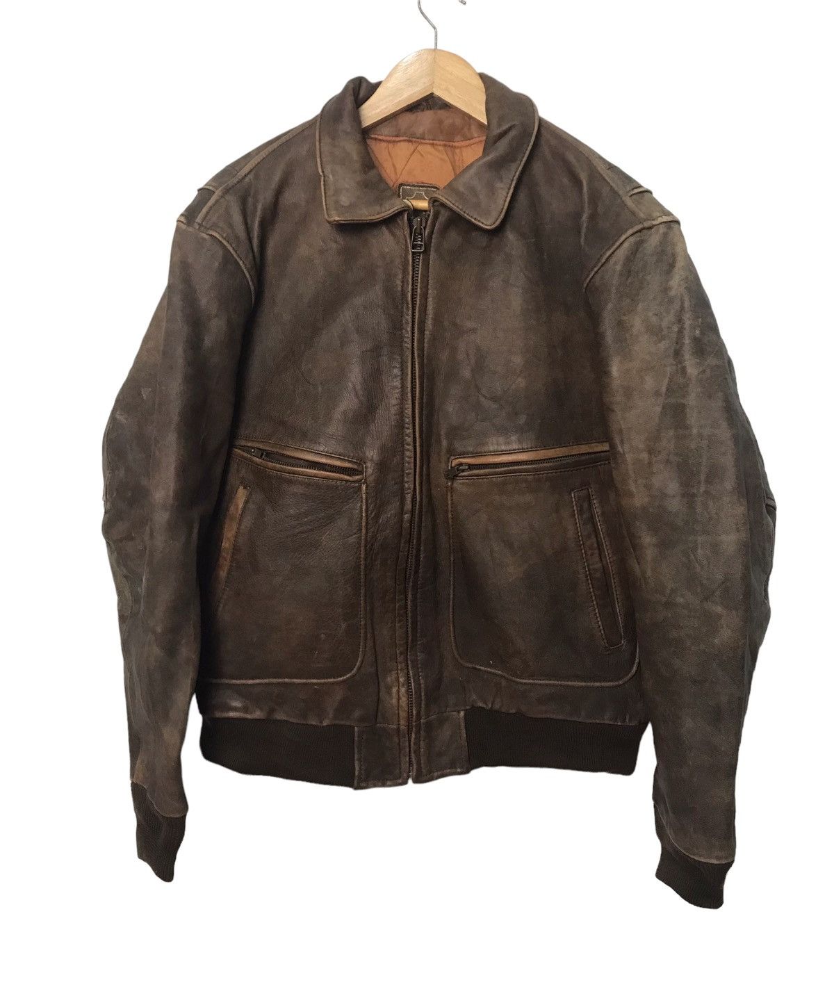 vintage-echtes-leder-leather-jacket-grailed