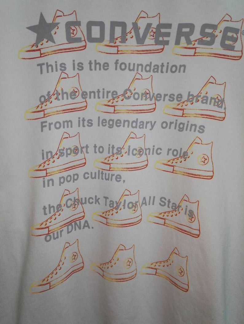 Converse Vintage🔥 Converse Sweatshirt Big Saiz (code 18) Size US XXL / EU 58 / 5 - 3 Thumbnail