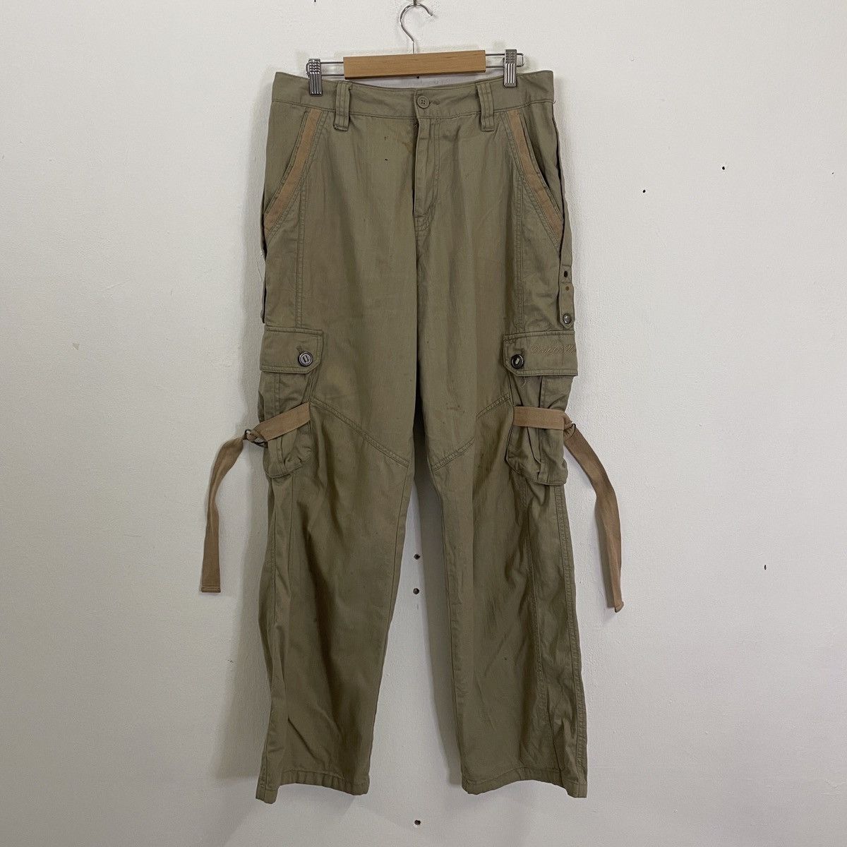 image of VTG Design United Utility Multipocket Tactical Bondage Pants in Brown, Men's (Size 32)