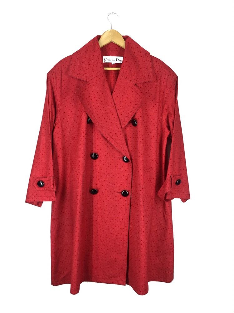 Christian Dior Monsieur DOUBLE BREASTED POLKADOT OVERCOAT Size US L / EU 52-54 / 3 - 2 Thumbnail