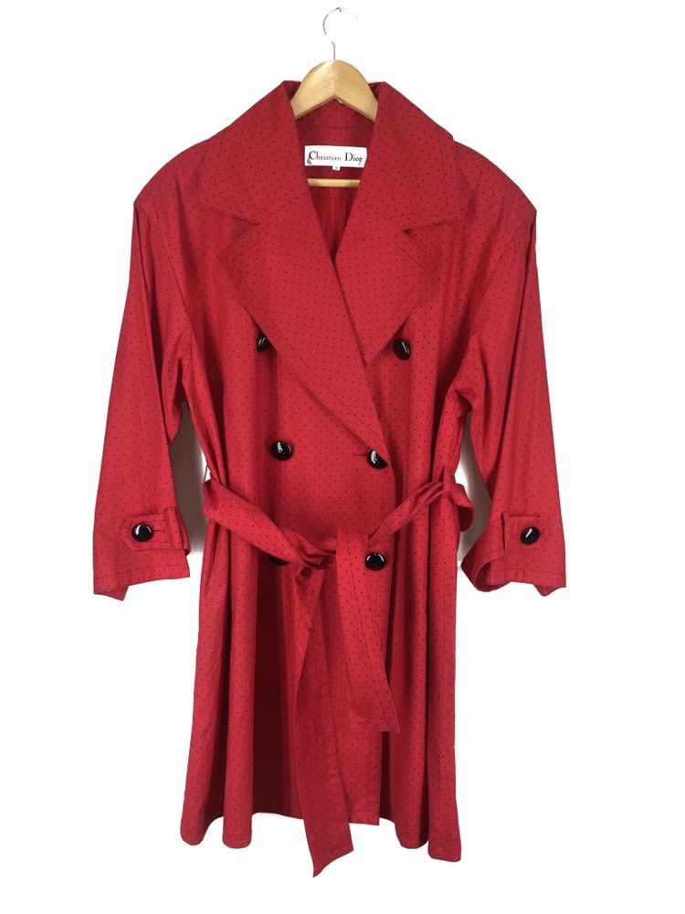 Christian Dior Monsieur DOUBLE BREASTED POLKADOT OVERCOAT Size US L / EU 52-54 / 3 - 4 Thumbnail