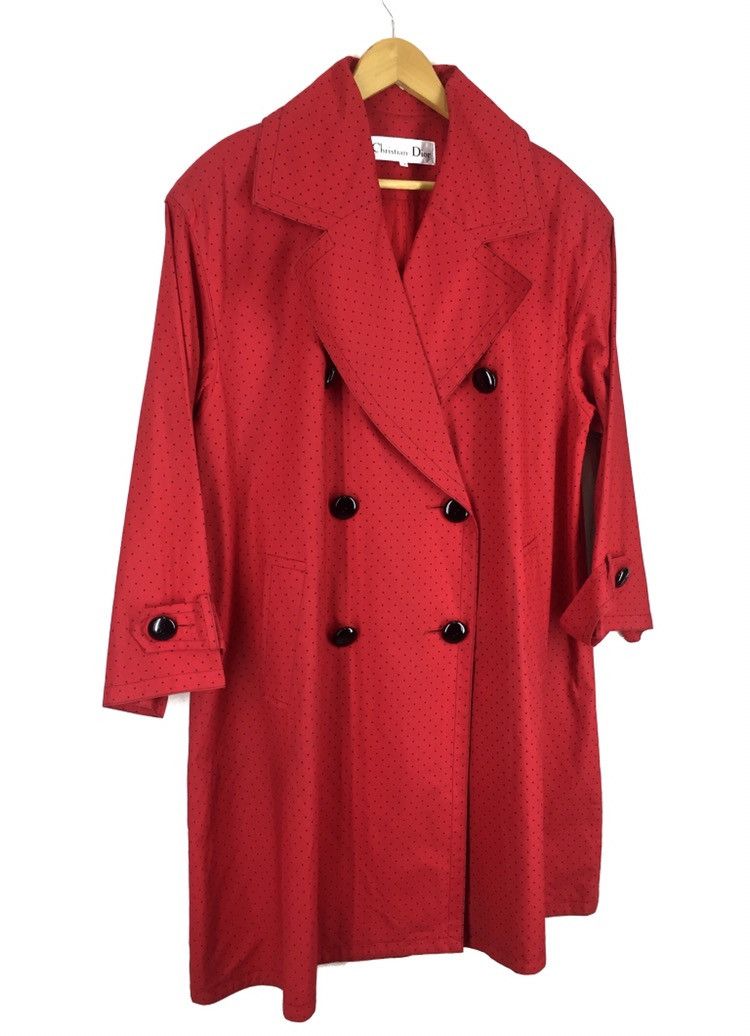 Christian Dior Monsieur DOUBLE BREASTED POLKADOT OVERCOAT Size US L / EU 52-54 / 3 - 1 Thumbnail