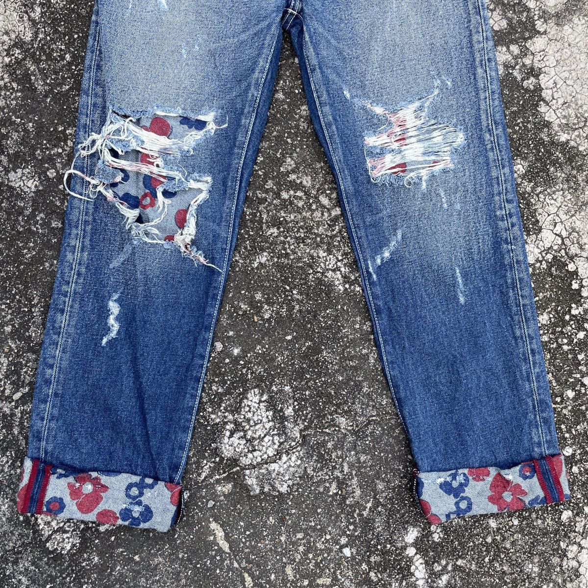 Other Vintage Rodeo Crowns Distressed Denim Jeans Size US 29 - 4 Thumbnail