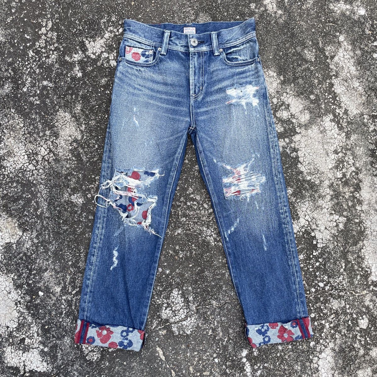 Other Vintage Rodeo Crowns Distressed Denim Jeans Size US 29 - 1 Thumbnail