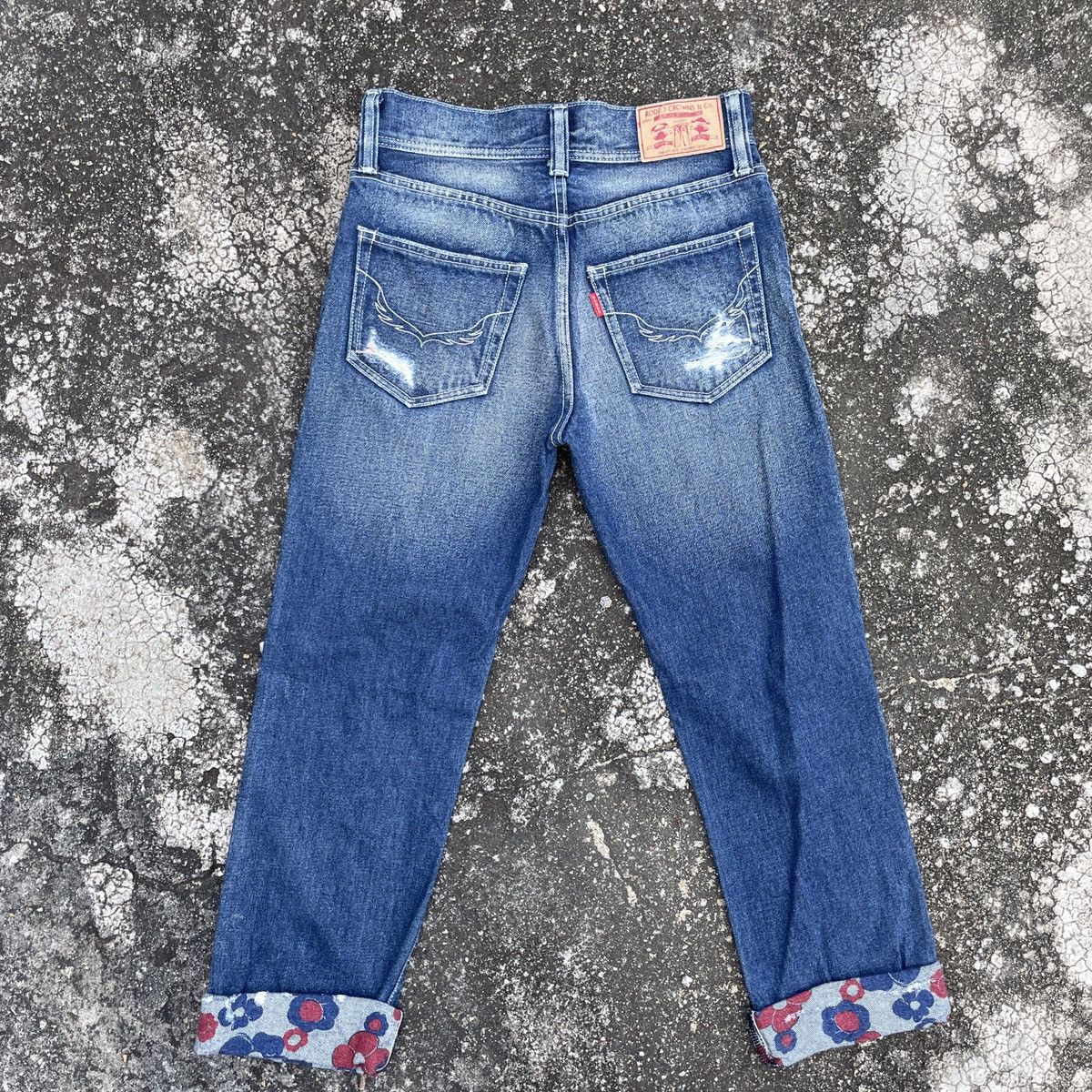 Other Vintage Rodeo Crowns Distressed Denim Jeans Size US 29 - 8 Thumbnail