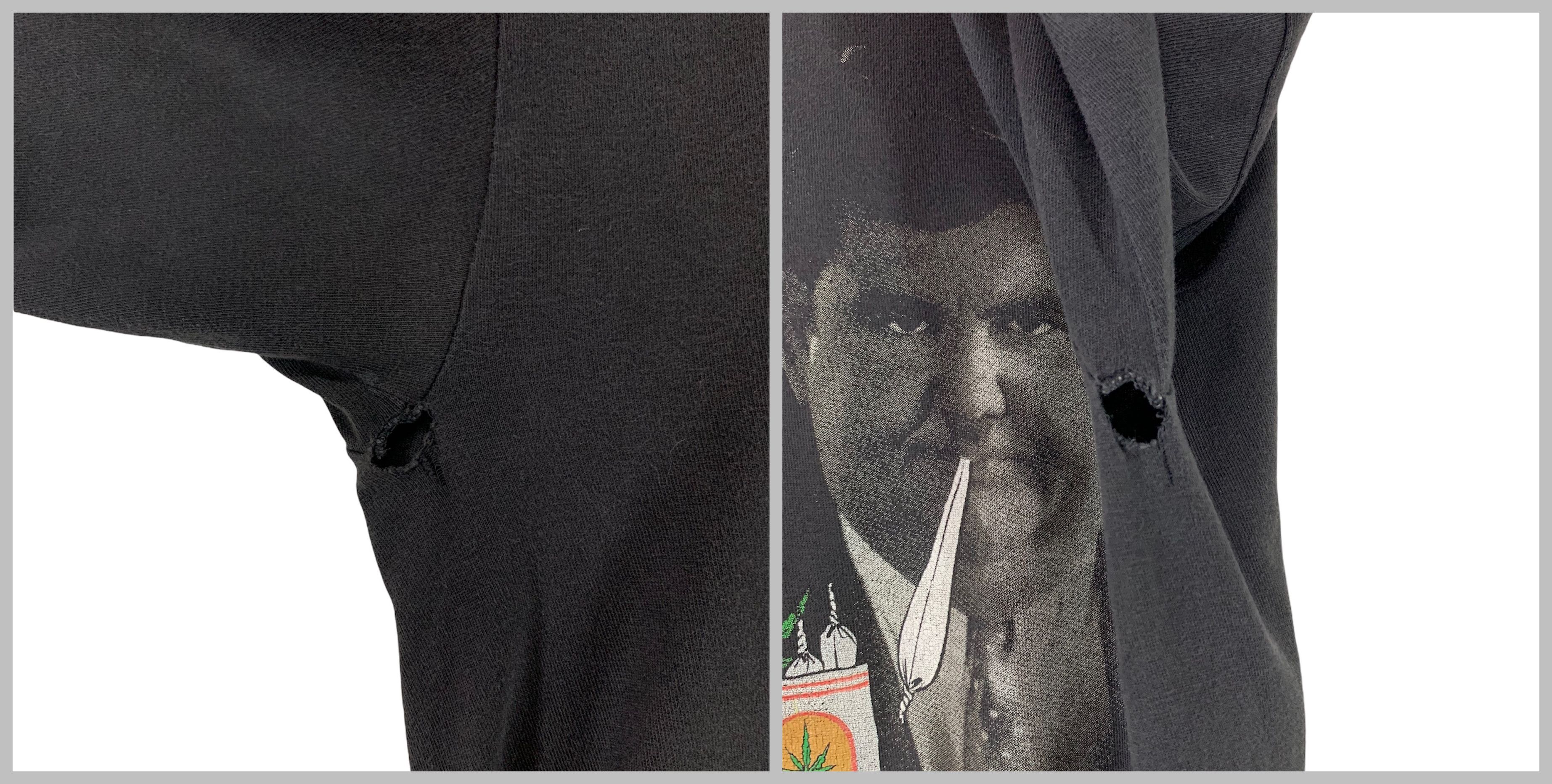 Vintage 90s Stan and ollie smoking weed tshirt