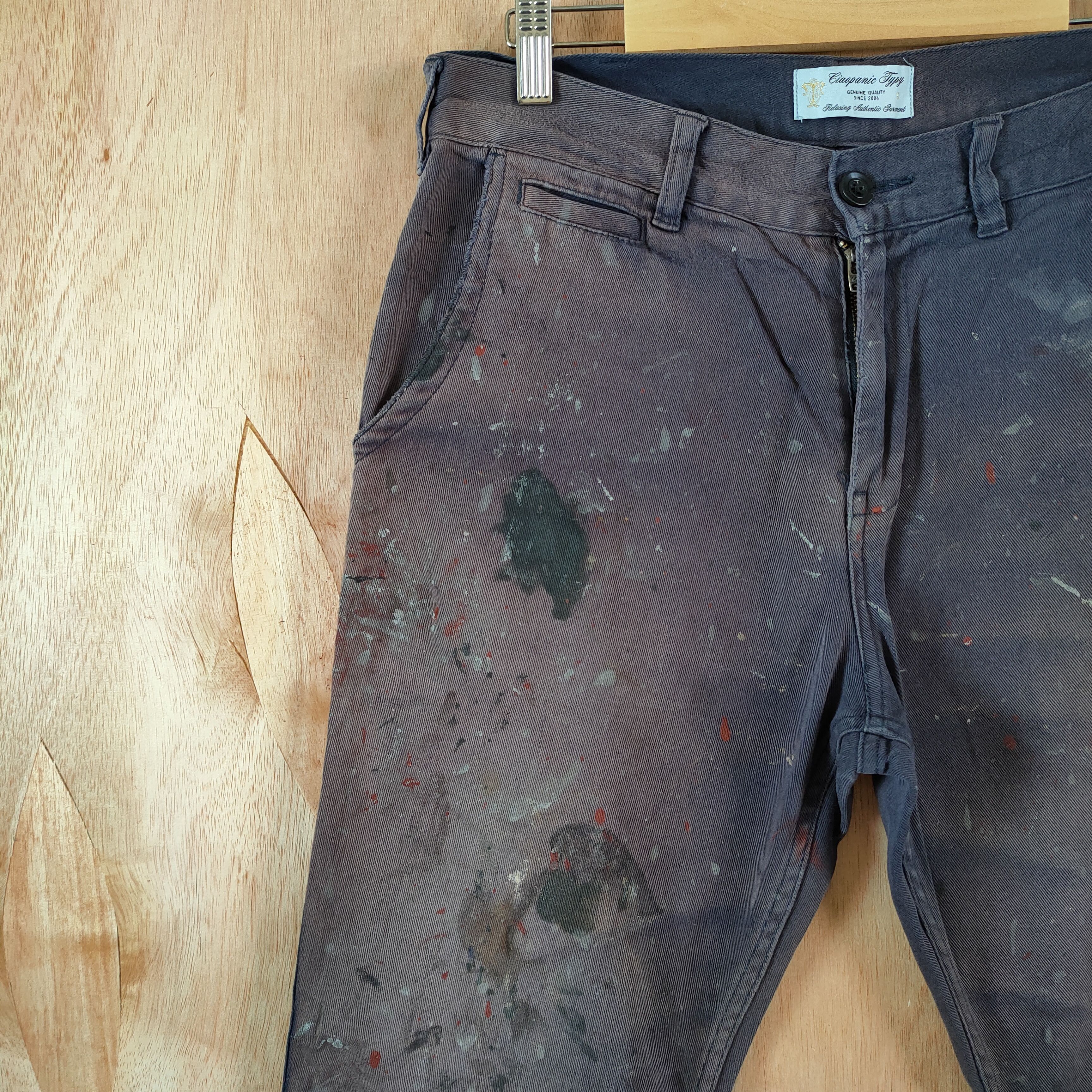 Japanese Brand JAPANESE BRAND FADED/PAINT WORKWEAR PANTS Size US 30 / EU 46 - 6 Thumbnail